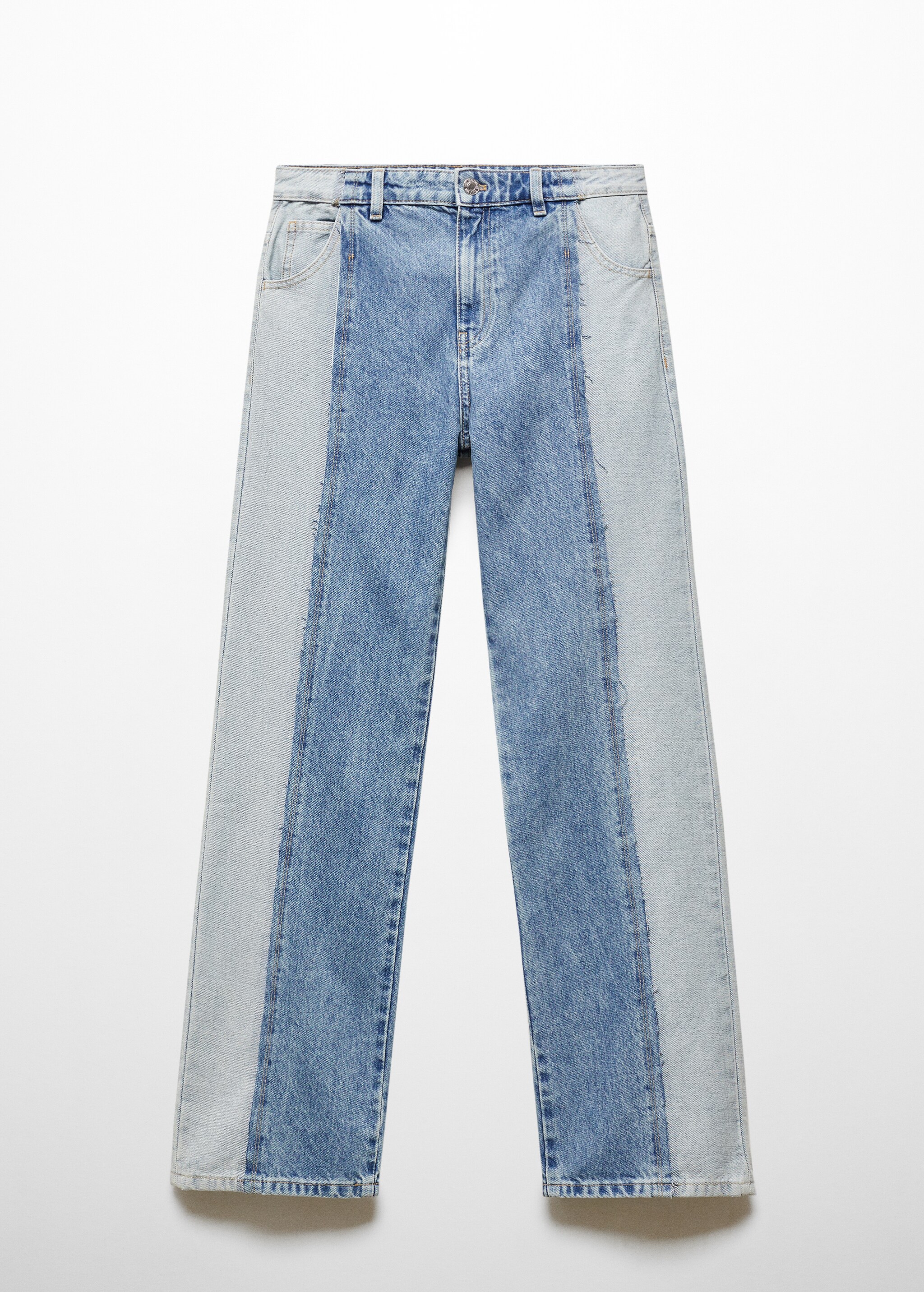 Прямые двухцветные джинсы - Изделие без модели