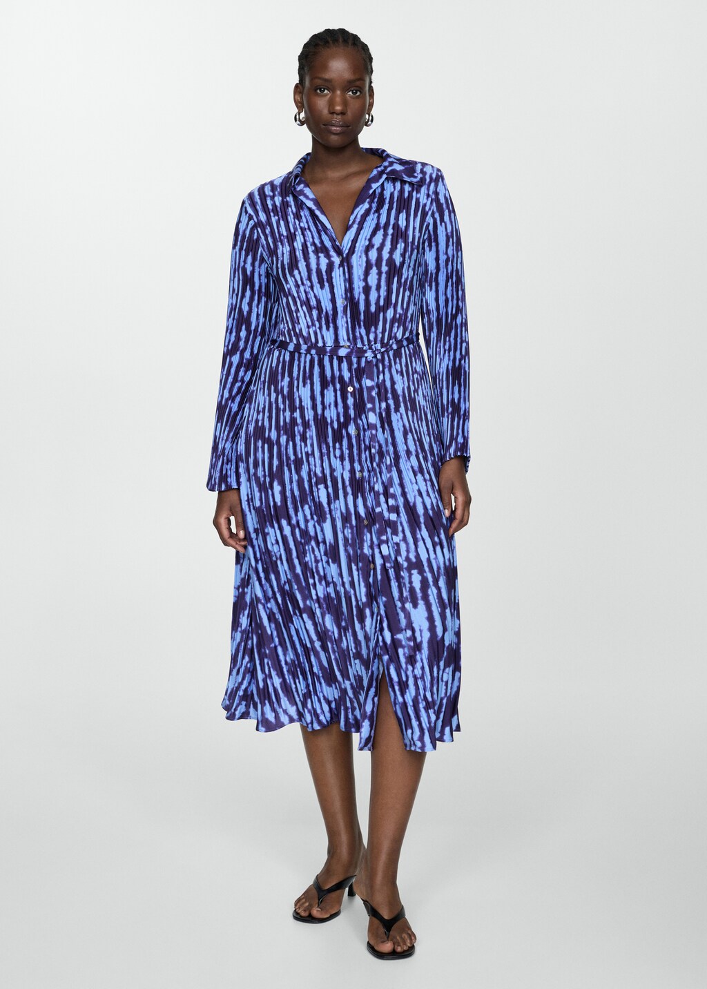 Belt shirt dress - Women | MANGO Japan Belt shirt dress - Women | MANGO Japan