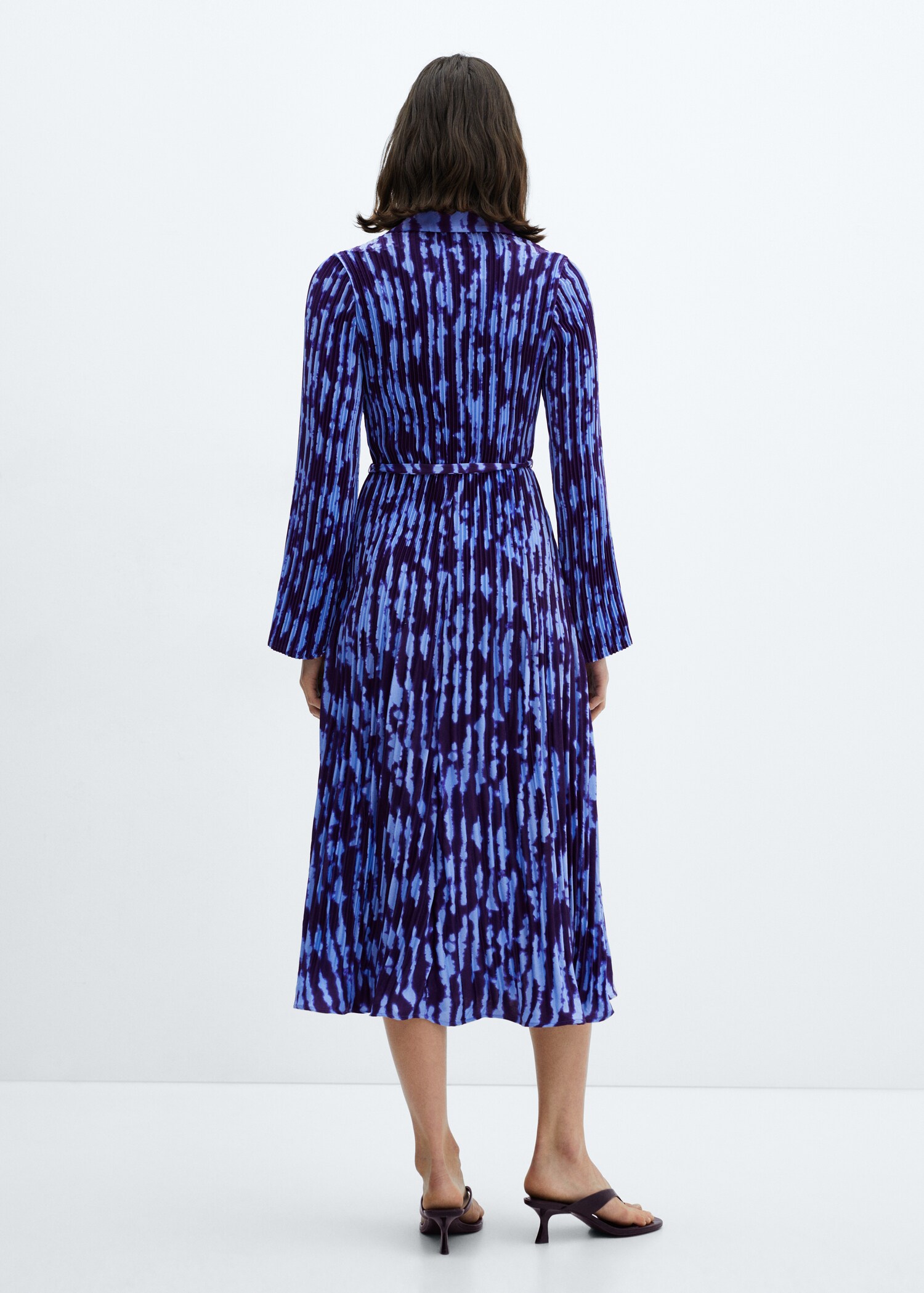 Robe chemisier ceinture - Verso de l’article