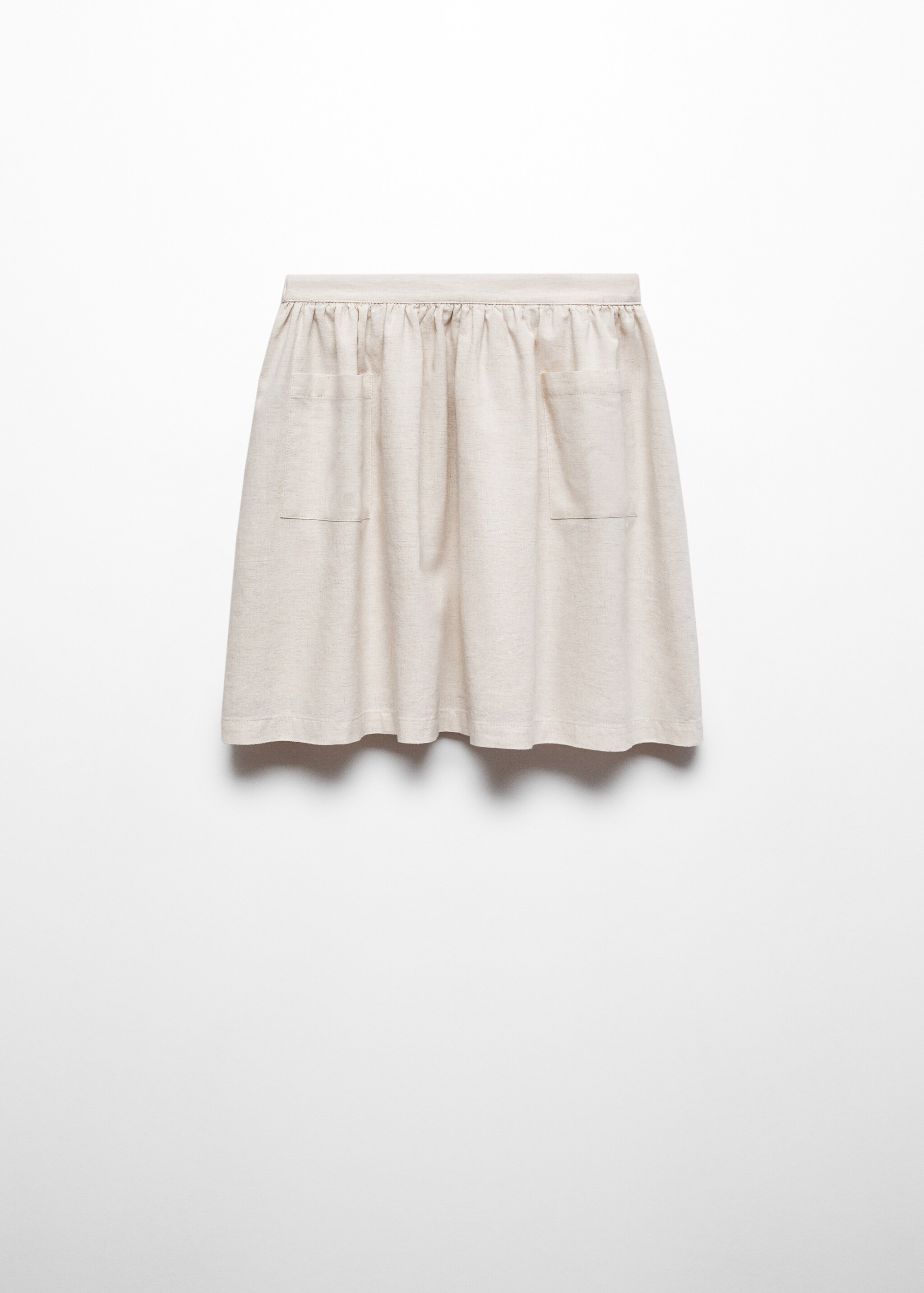Linen pocketed skirt - Article without model