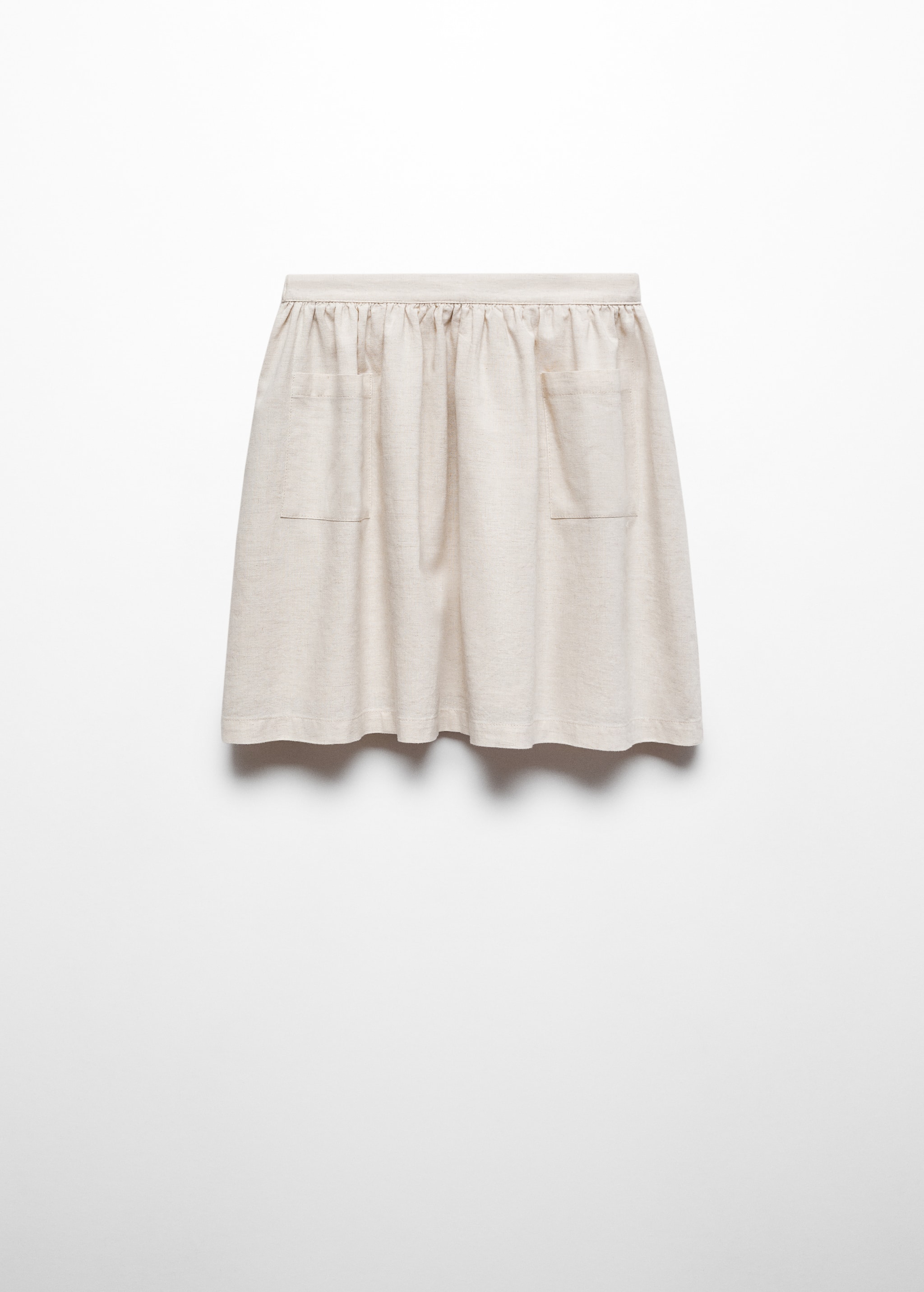 Linen pocketed skirt - Article without model