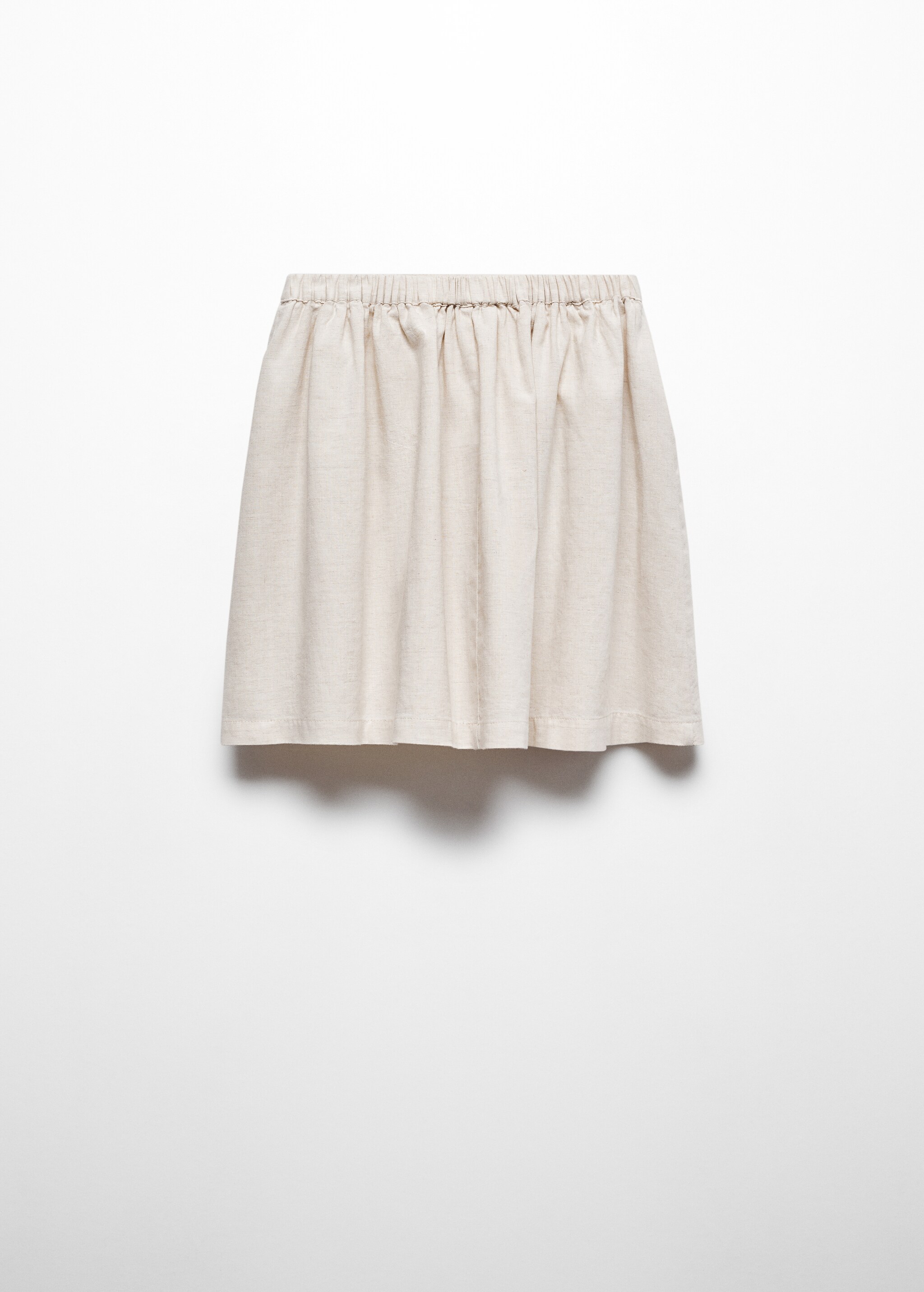 Linen pocketed skirt - Reverse of the article