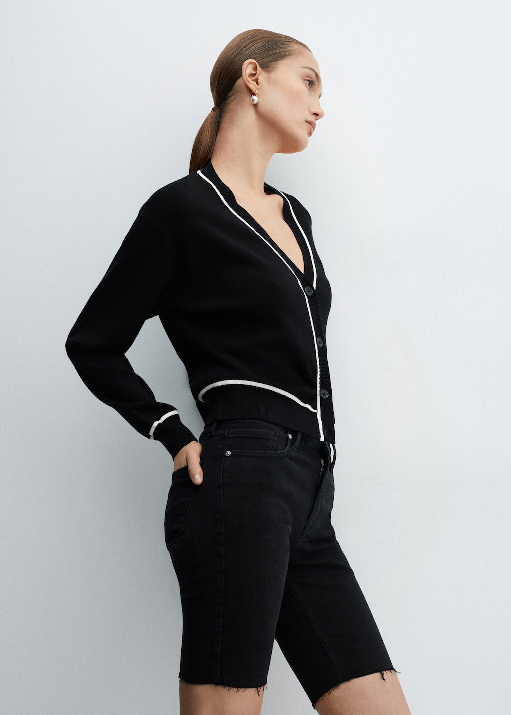 Mango belt cardigan online