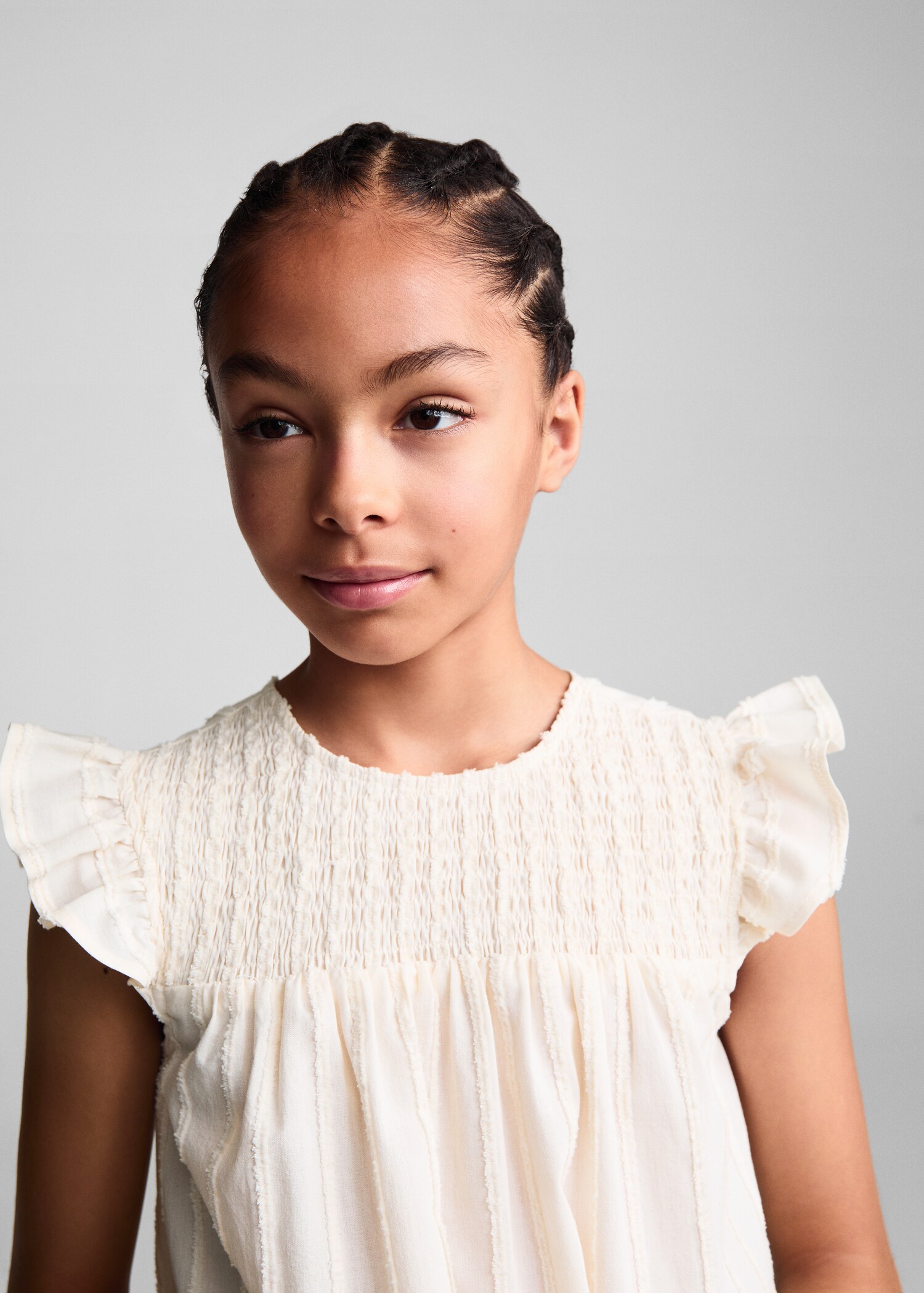 Ruched blouse with ruffles - Details of the article 1