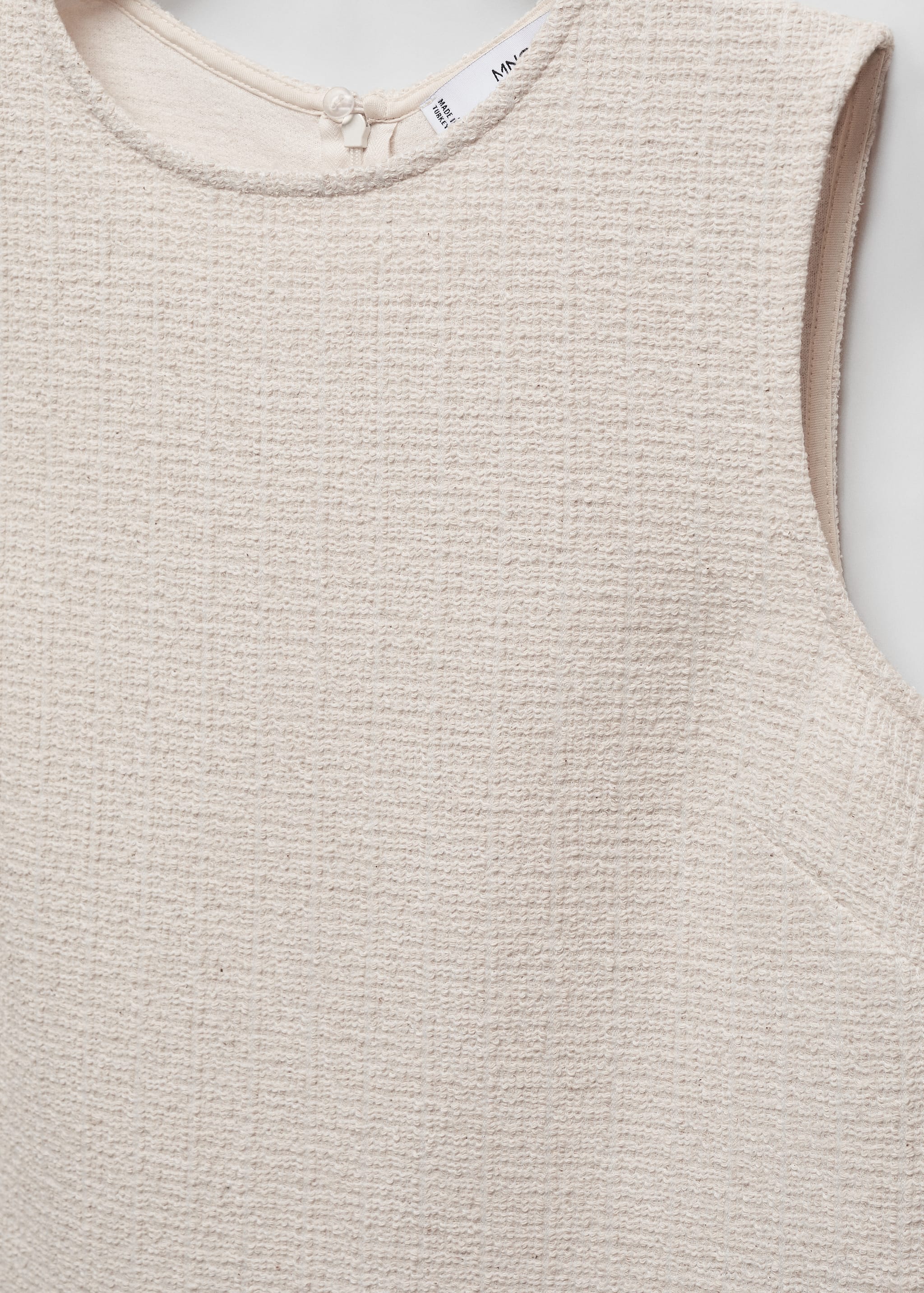 Textured short dress - Details of the article 8