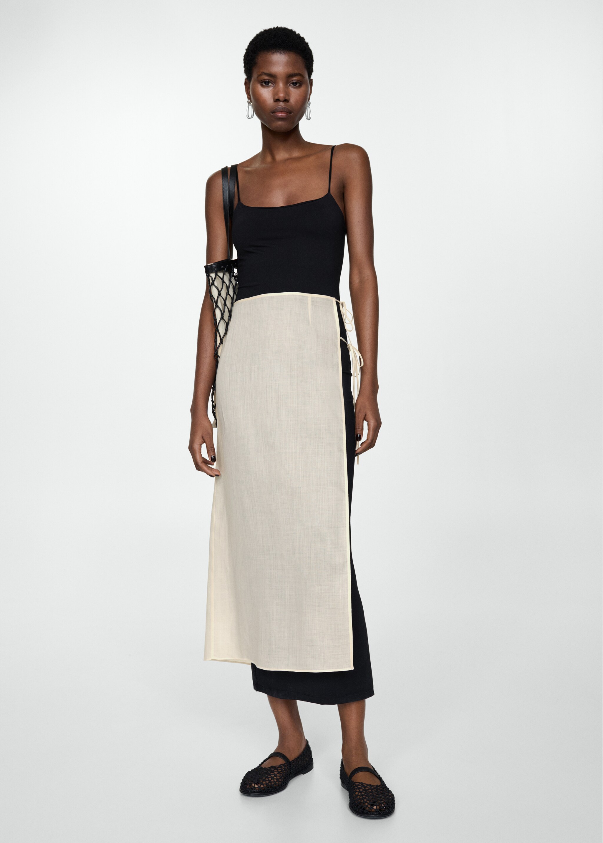Ramio pareo skirt with slit - Details of the article 2
