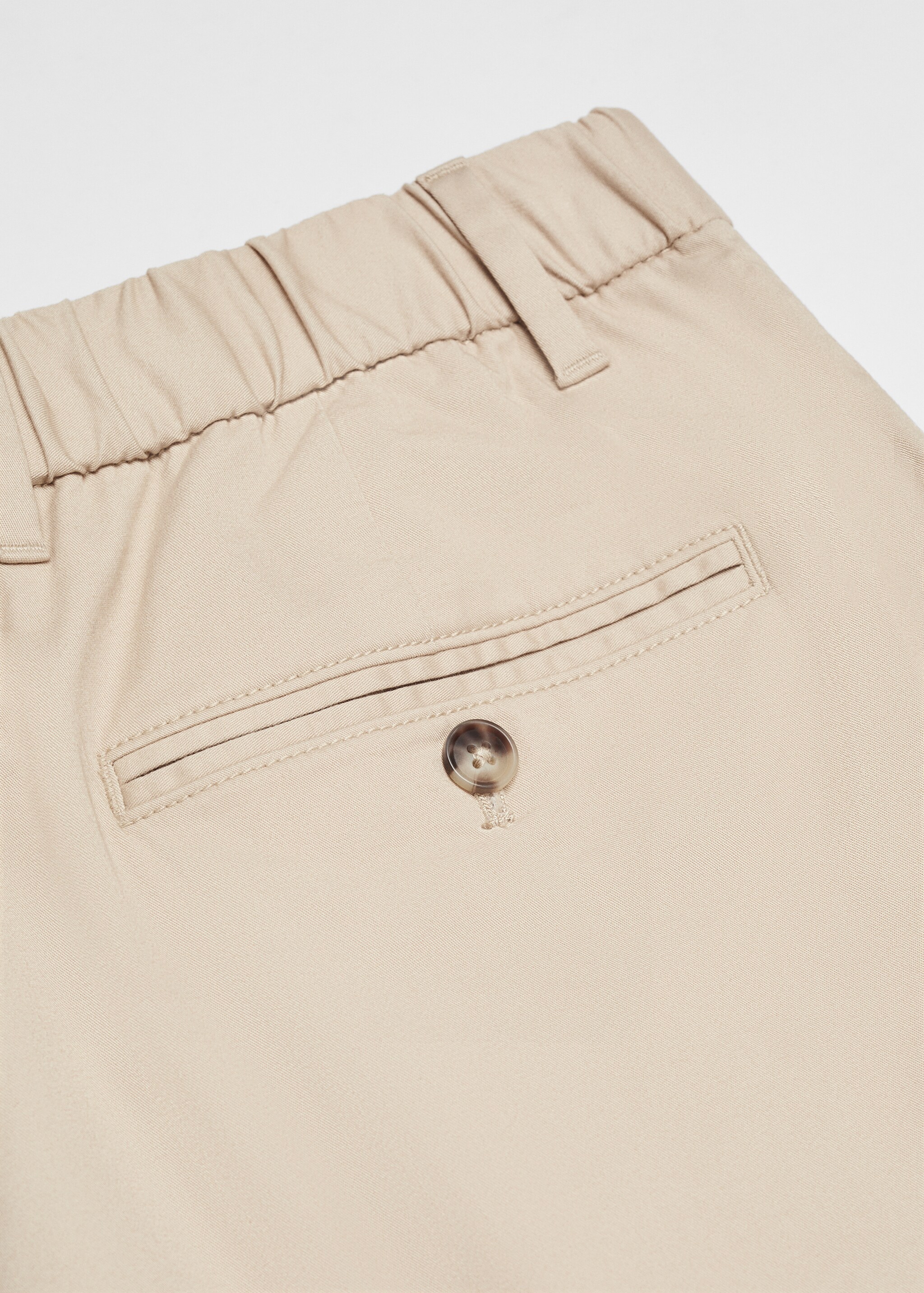 Slim-fit chino cotton bermuda shorts - Details of the article 8
