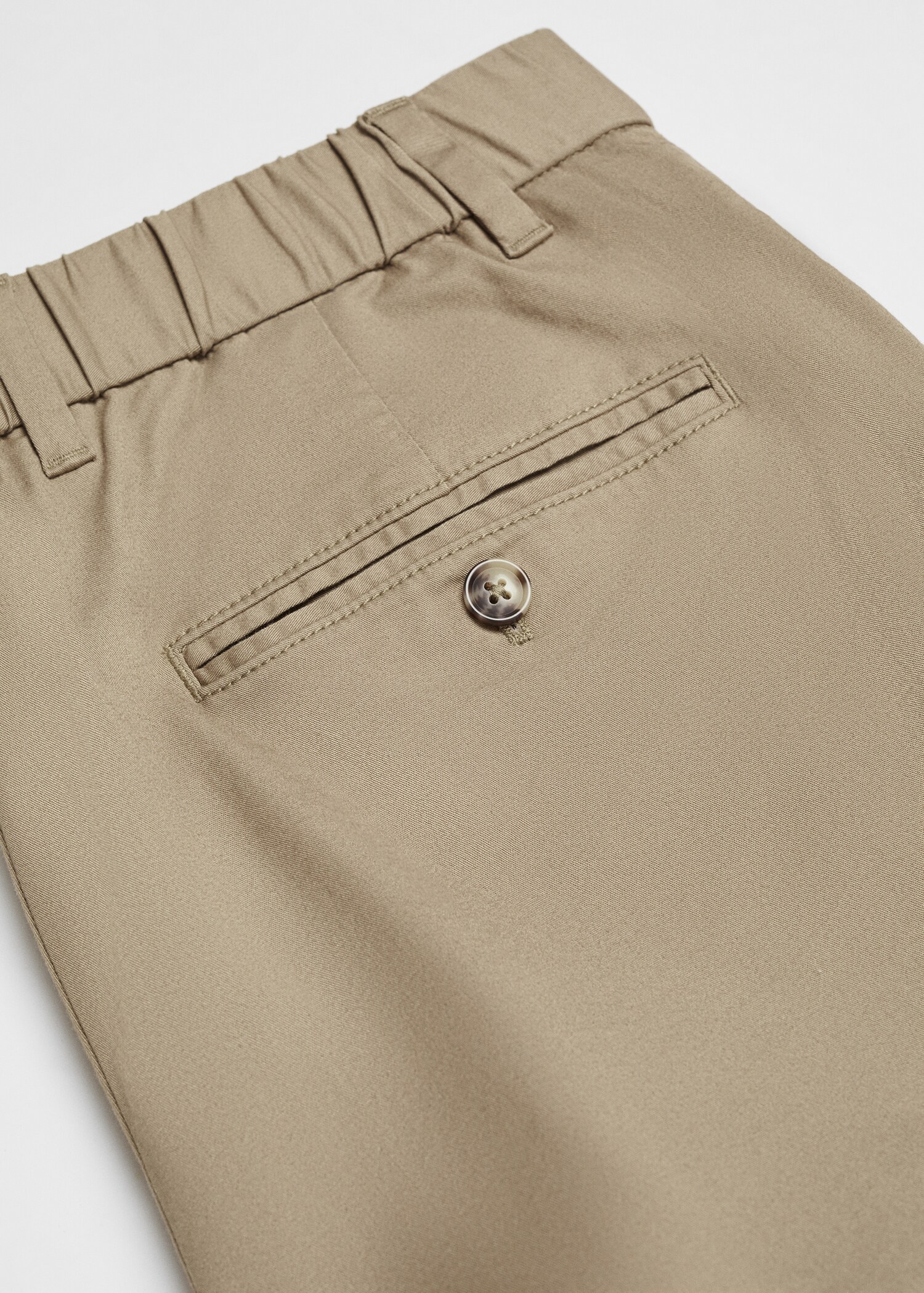 Slim-fit chino cotton bermuda shorts - Details of the article 8