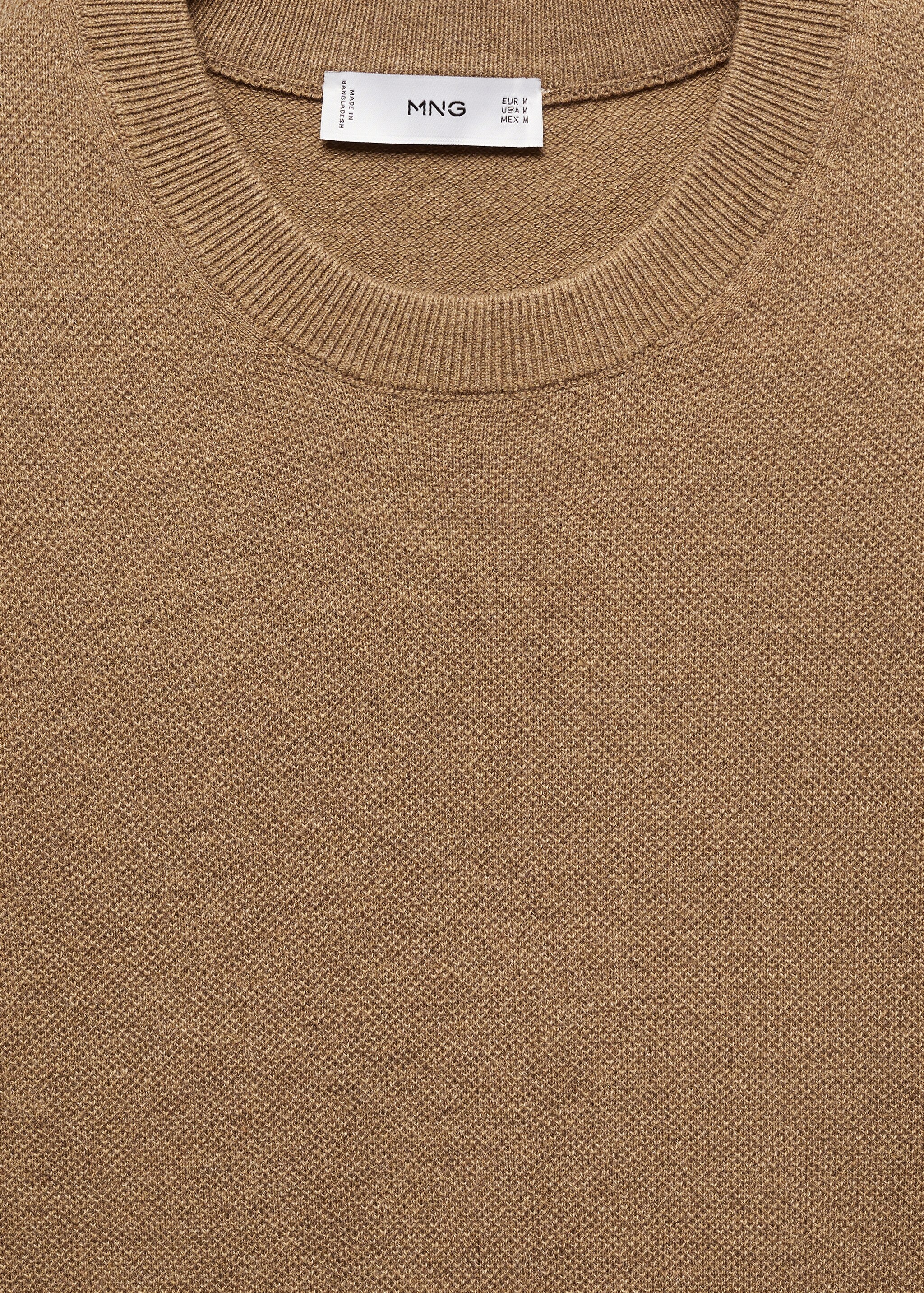 Structured cotton knit t-shirt - Details of the article 8