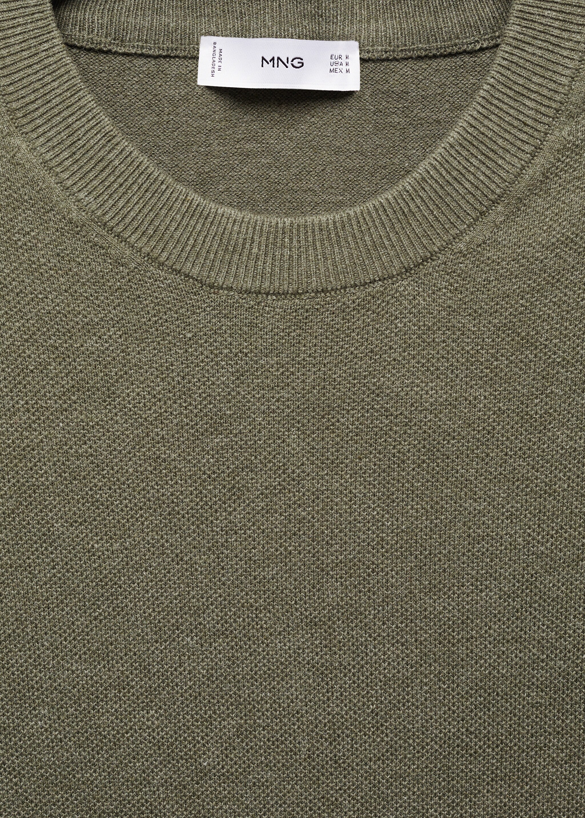 Structured cotton knit t-shirt - Details of the article 8