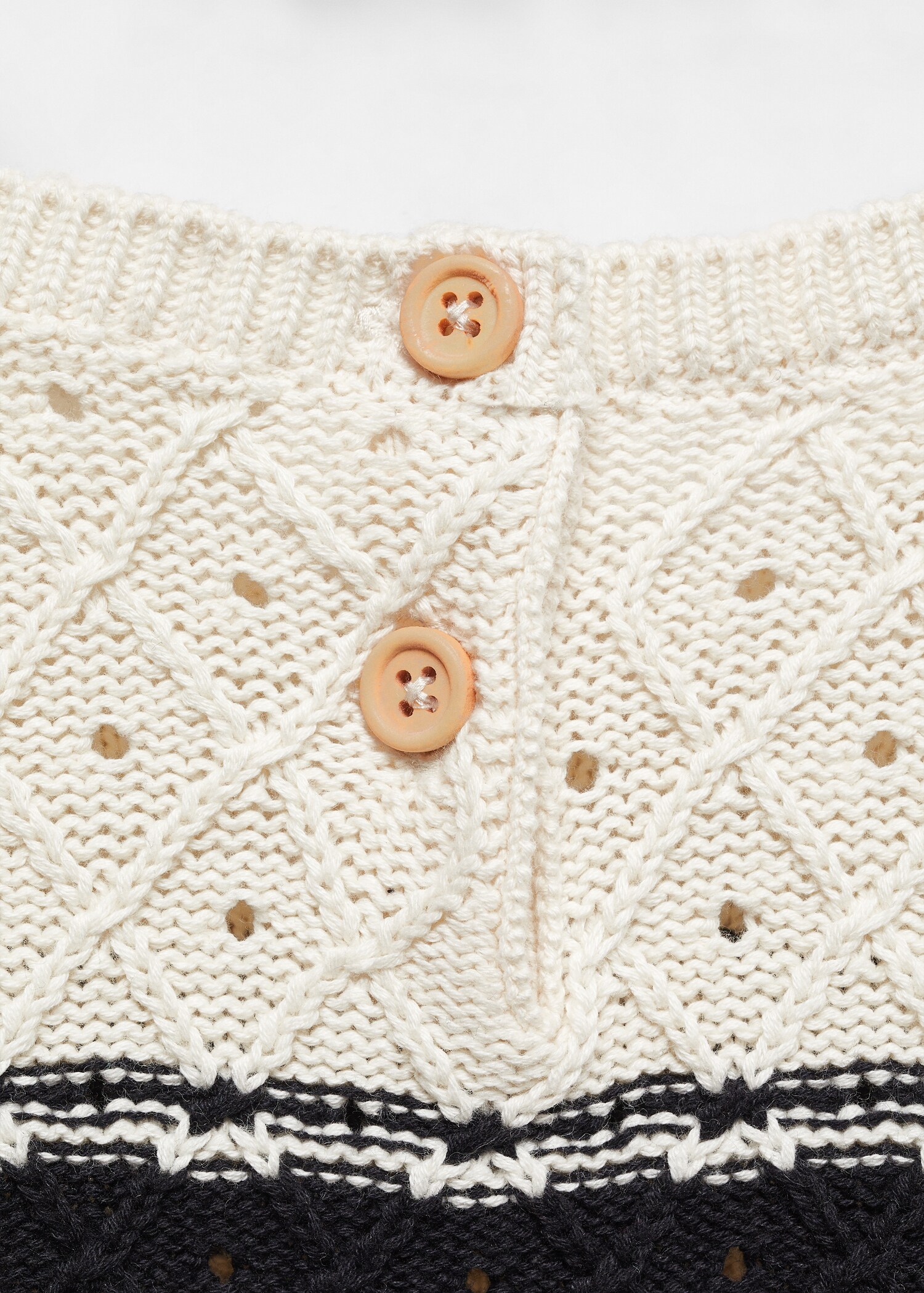Pull-over maille ajourée rayures - Détail de l'article 8