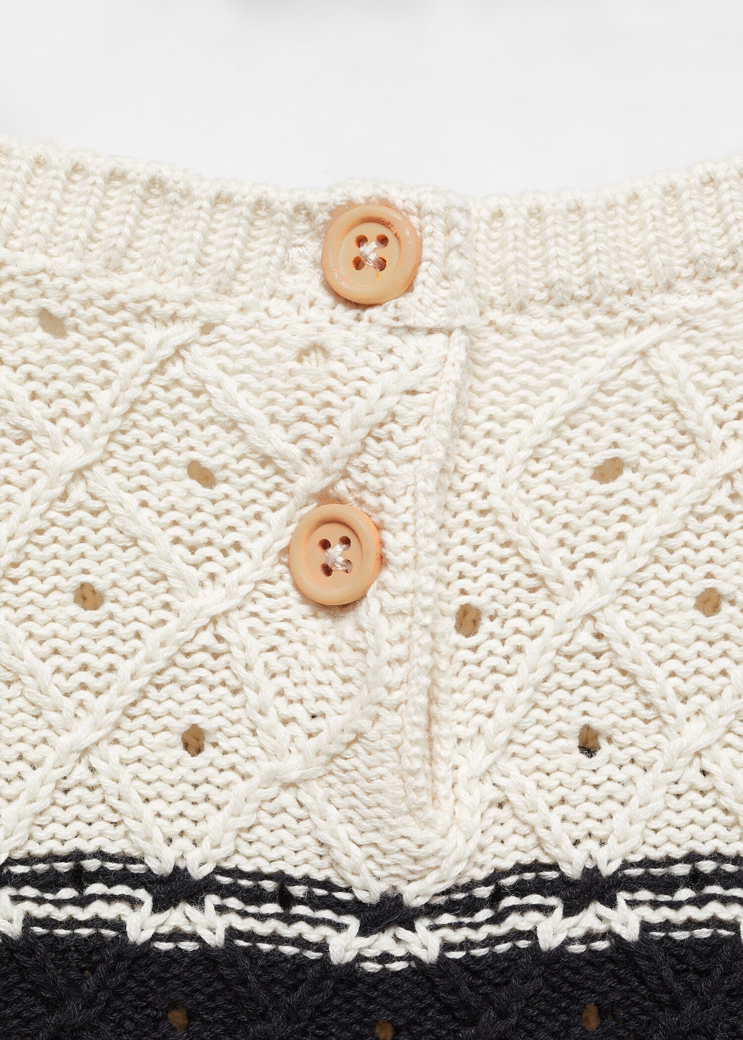 Striped openwork knit sweater - Details of the article 8