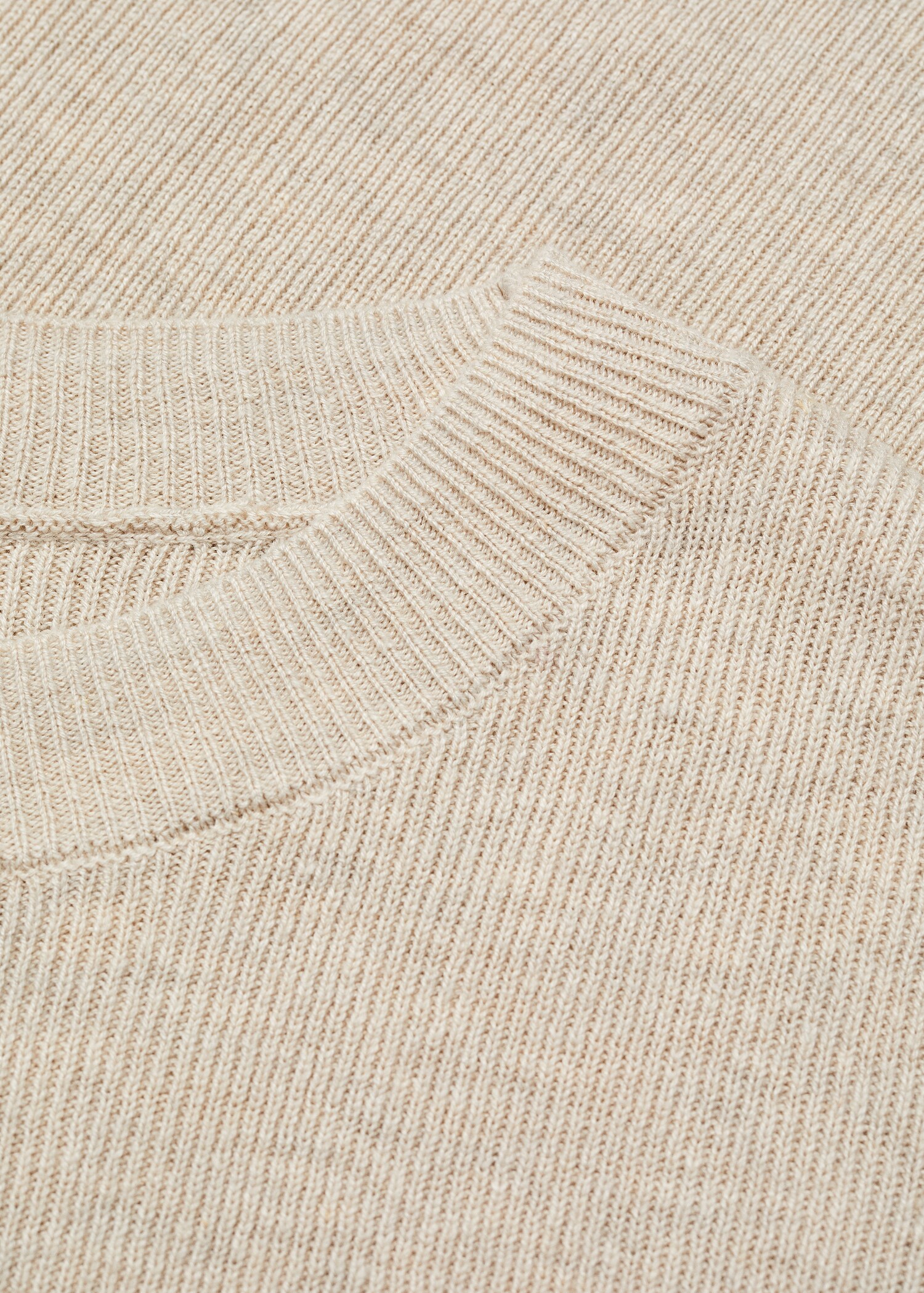 Cotton-linen round-neck knitted sweater - Details of the article 8