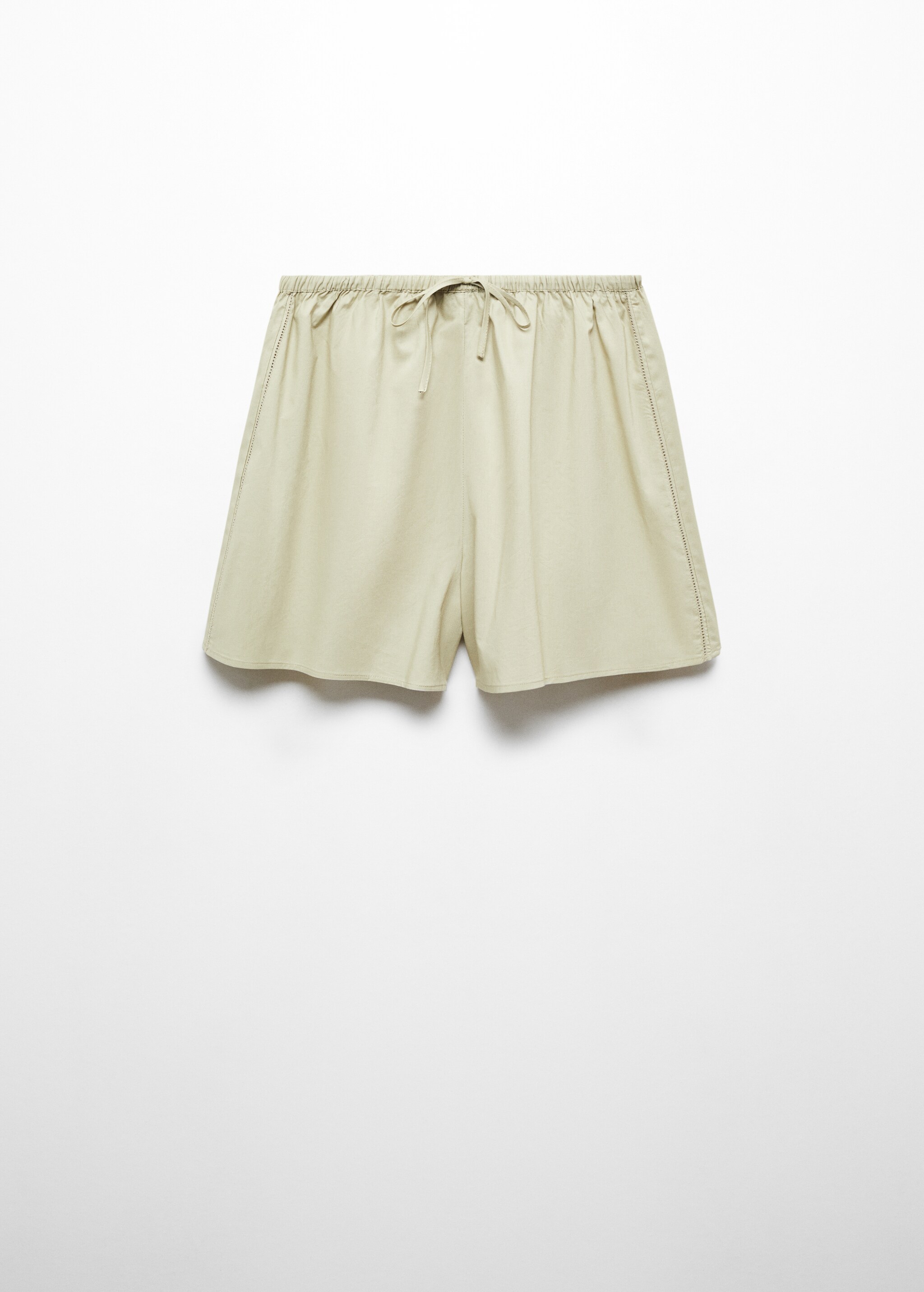 Cotton pyjama shorts with elastic waist - Article without model