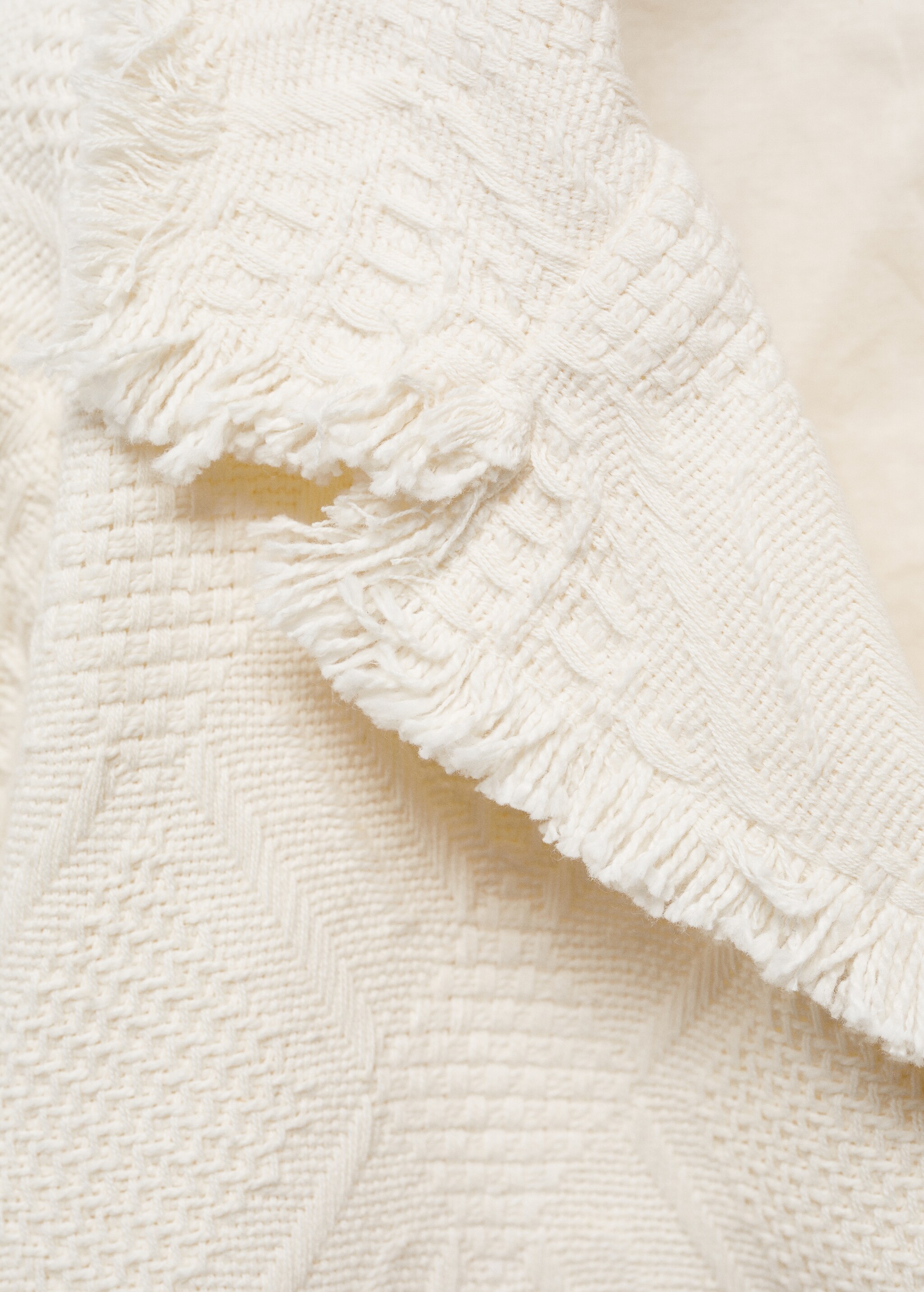 Fringed textured jacket - Details of the article 8