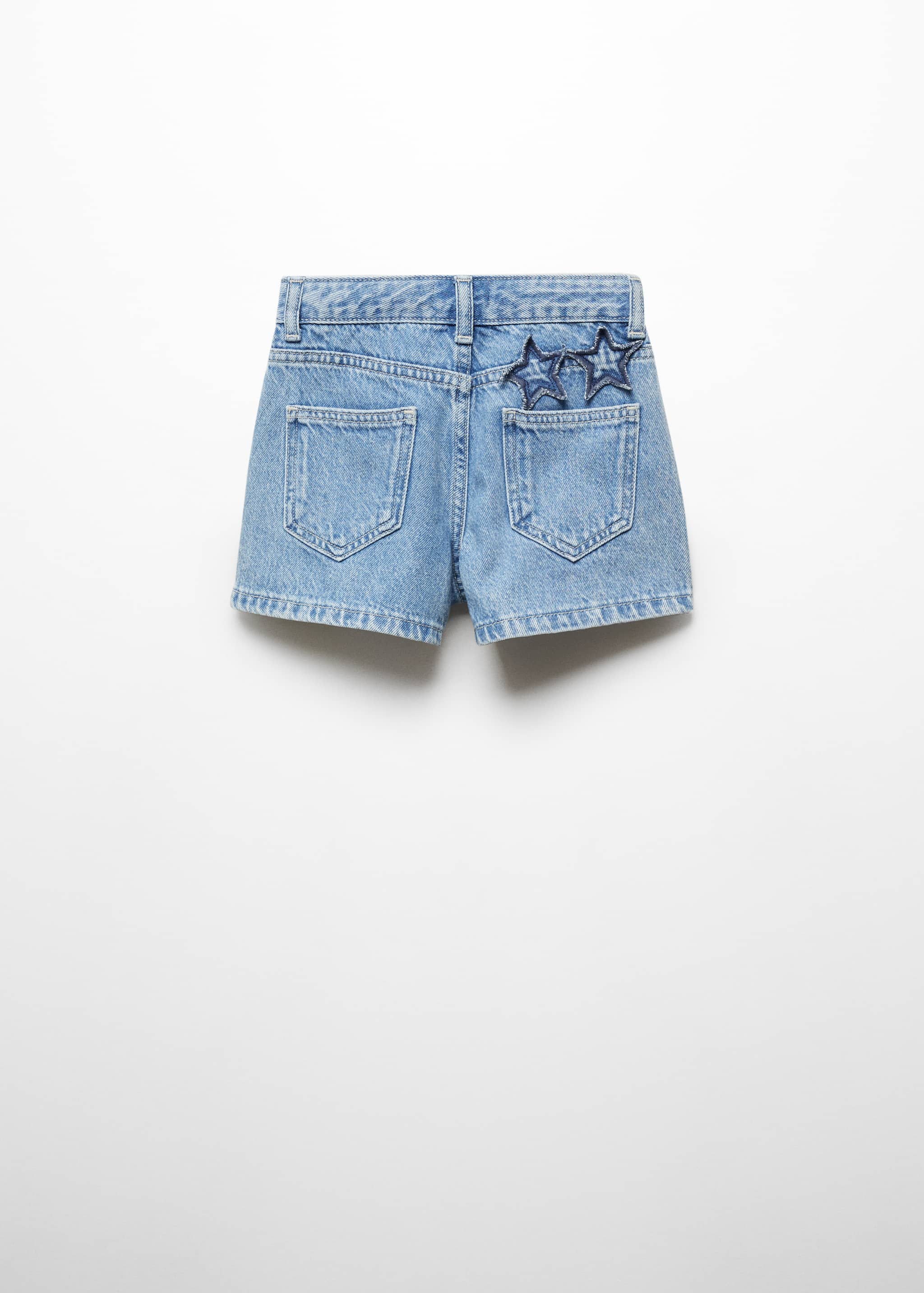 Star denim shorts - Reverse of the article