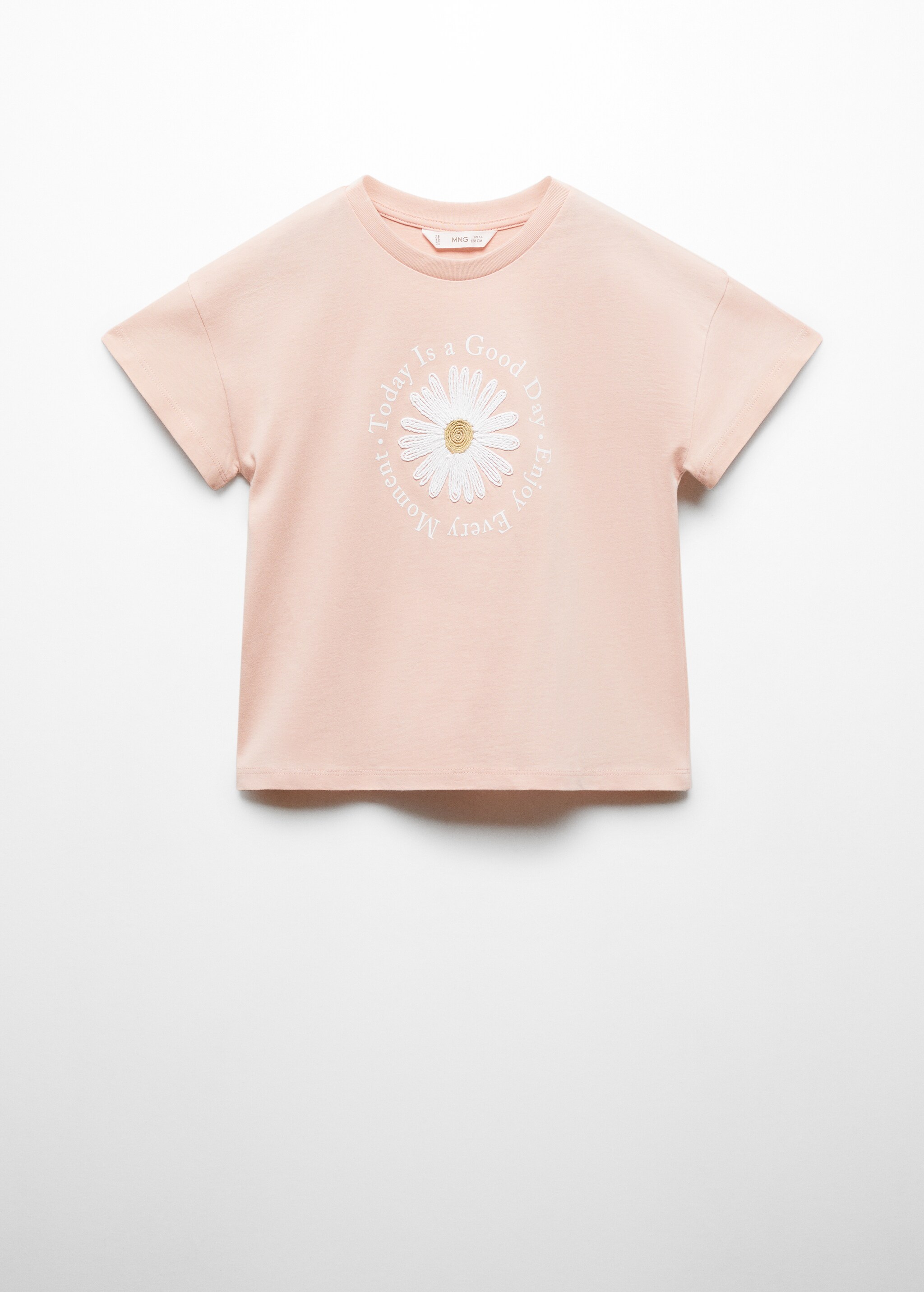 Embossed flowers t-shirt - Article without model