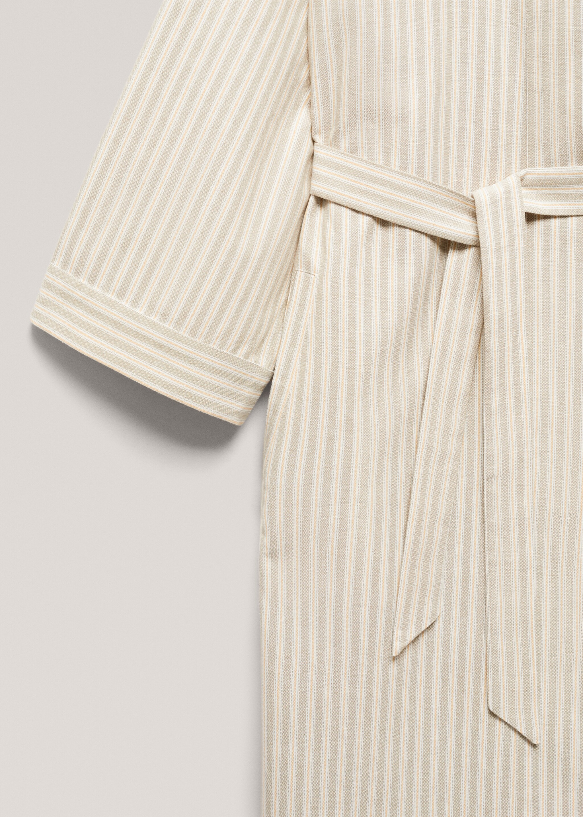 Striped cotton pool robe - Details of the article 3