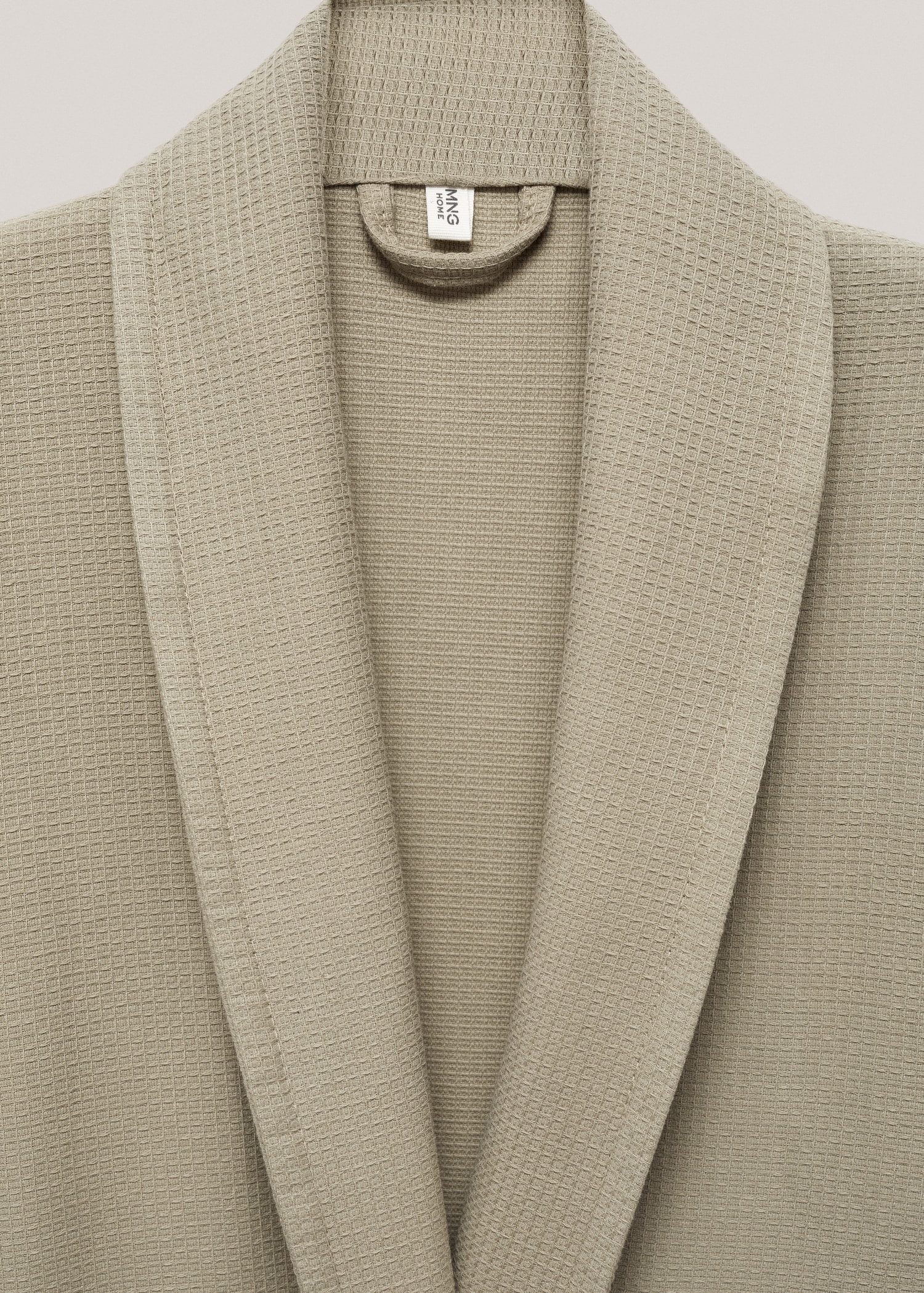100% cotton waffle bathrobe - Details of the article 1