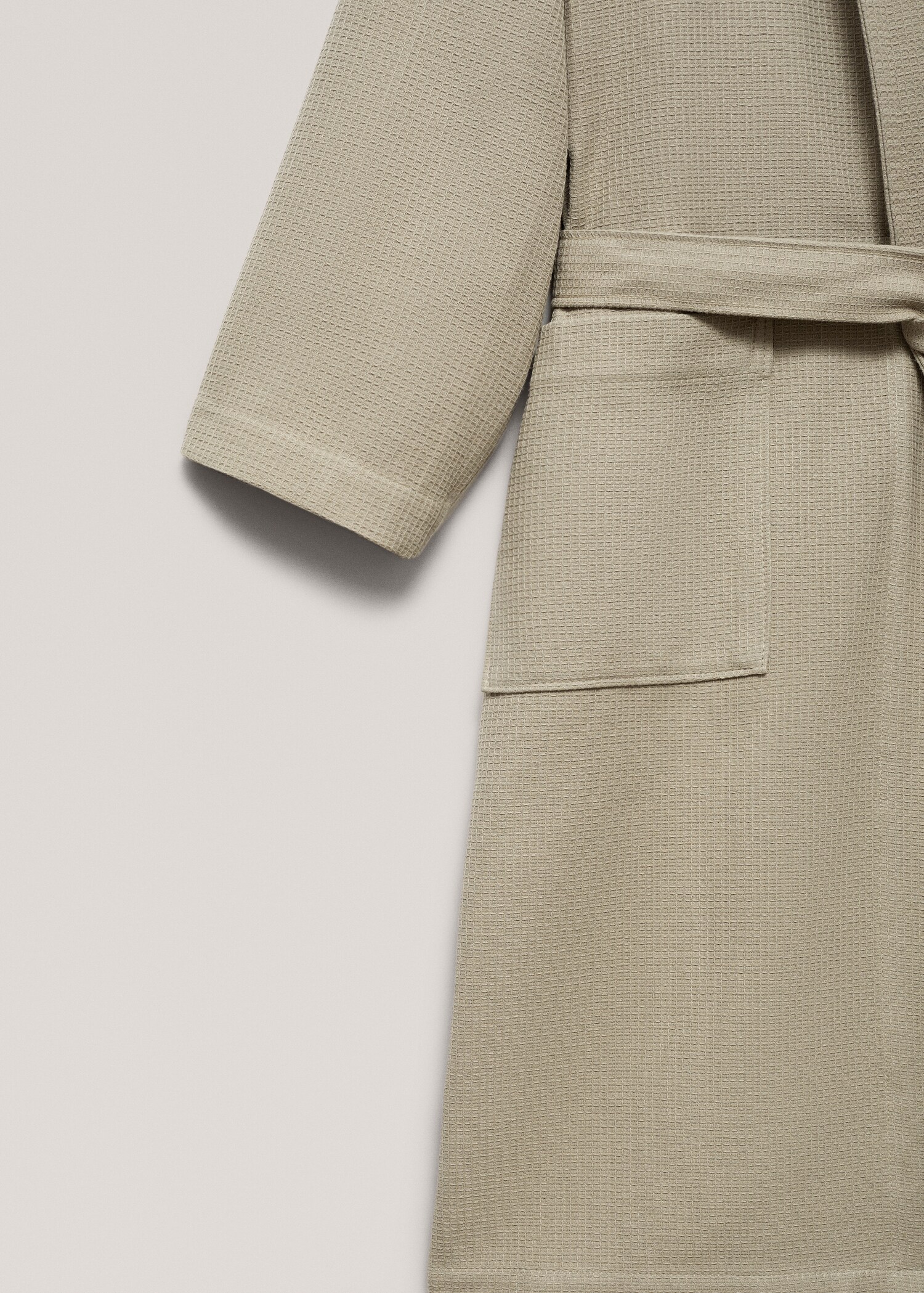 100% cotton waffle bathrobe - Details of the article 2