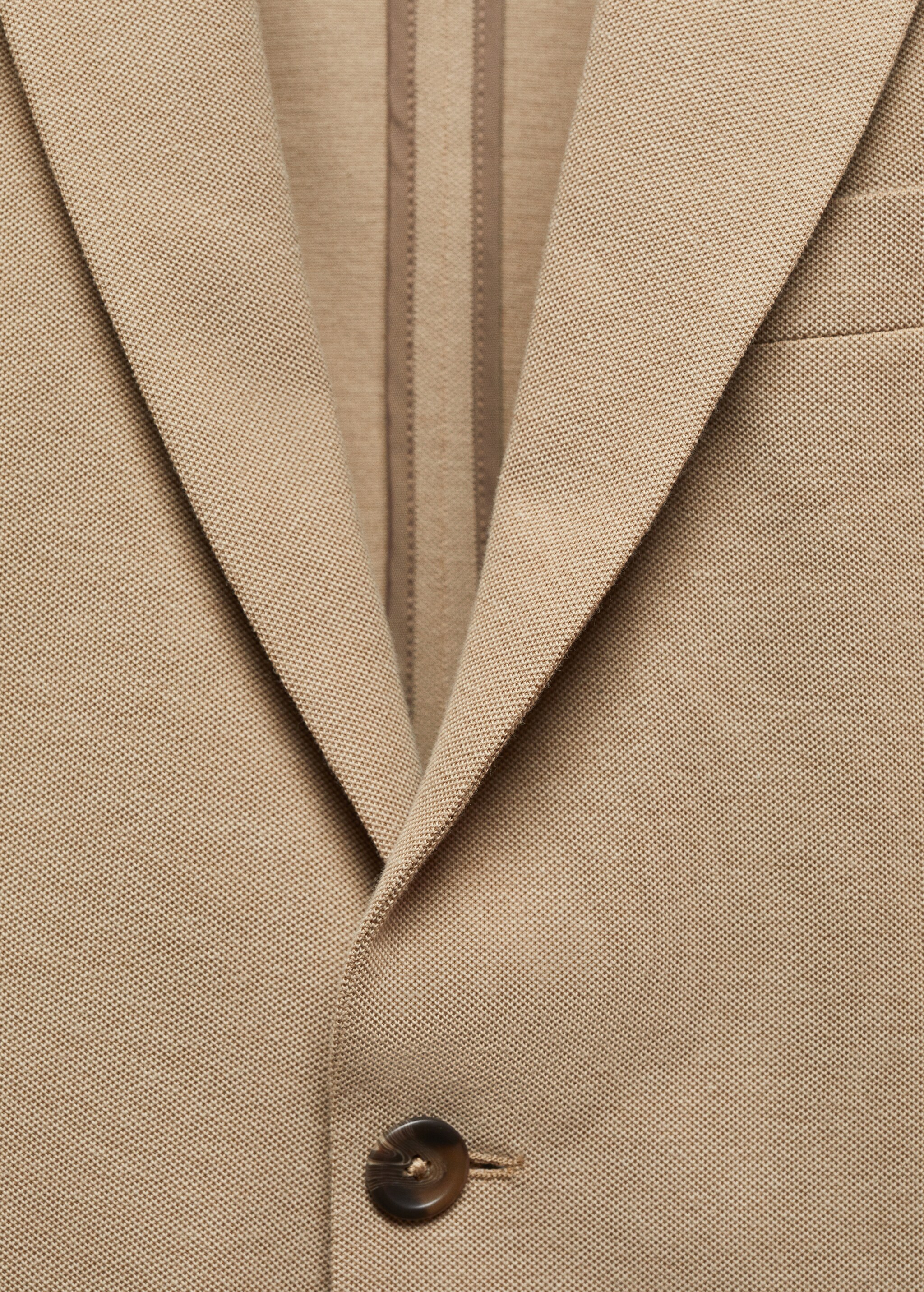 Structured slim fit cotton blazer - Details of the article 8