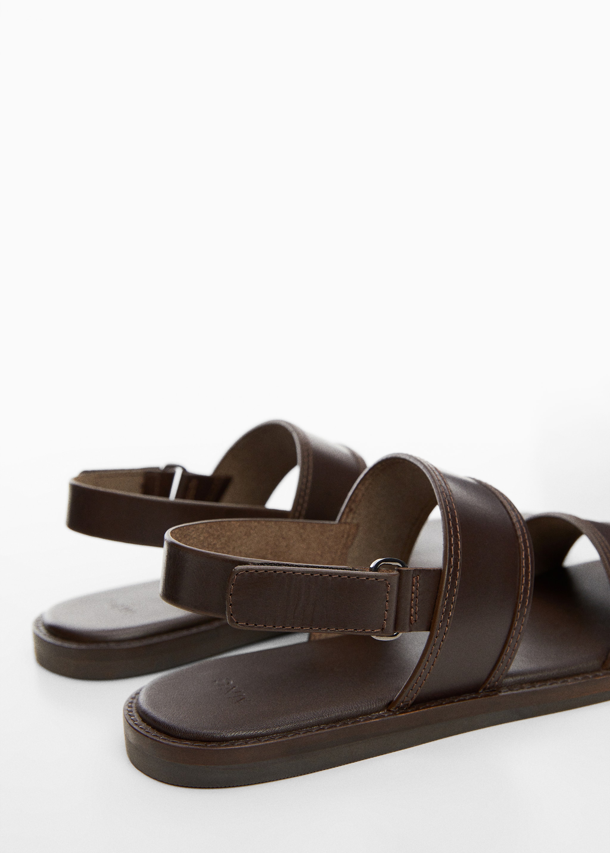 100% leather strap sandal - Details of the article 1