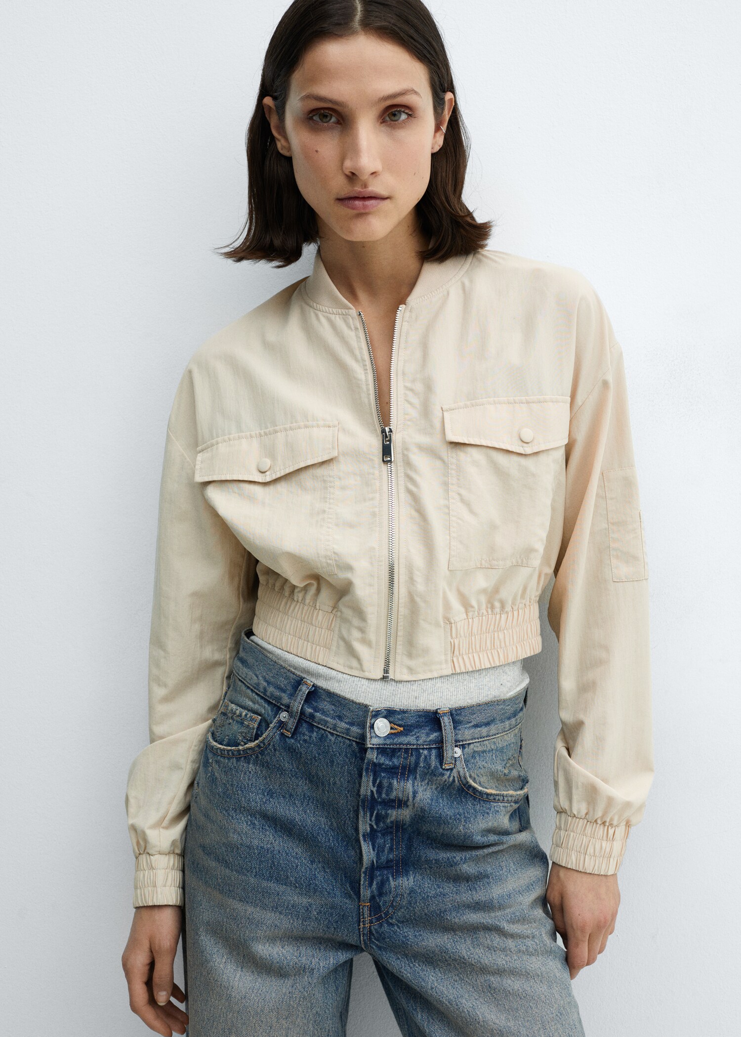 Veste bomber poche - Plan moyen