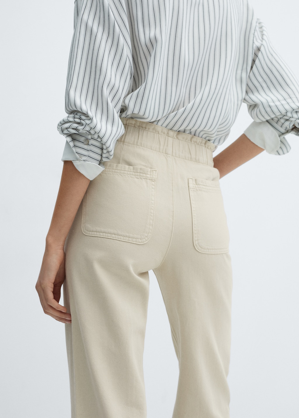 Slouchy jeans with elastic waist Women MANGO Indonesia