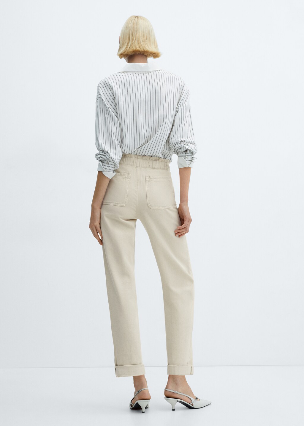 Slouchy jeans with elastic waist Women MANGO Indonesia