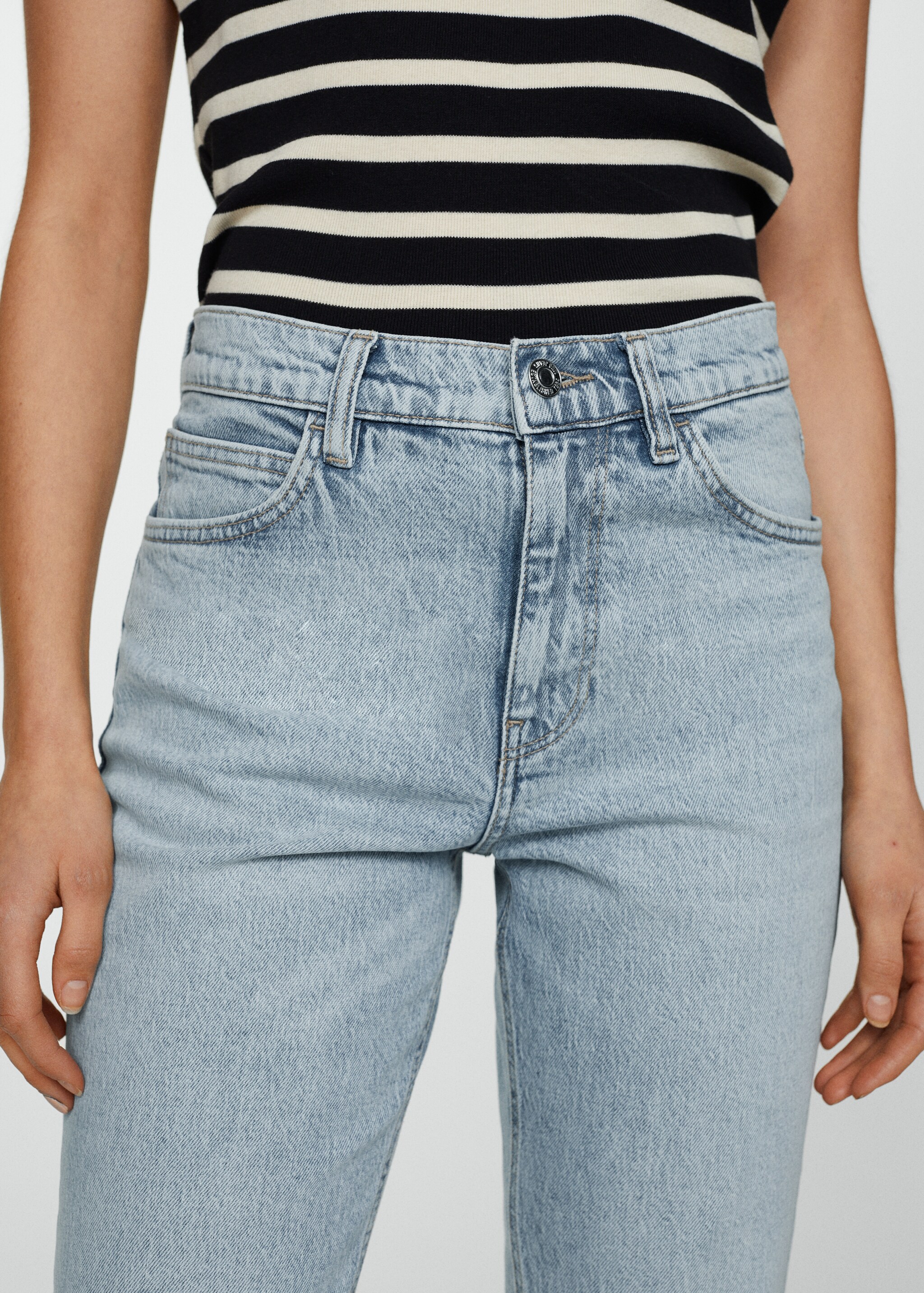 Комфортные джинсы Newmom с высокой талией - Деталь изделия 6