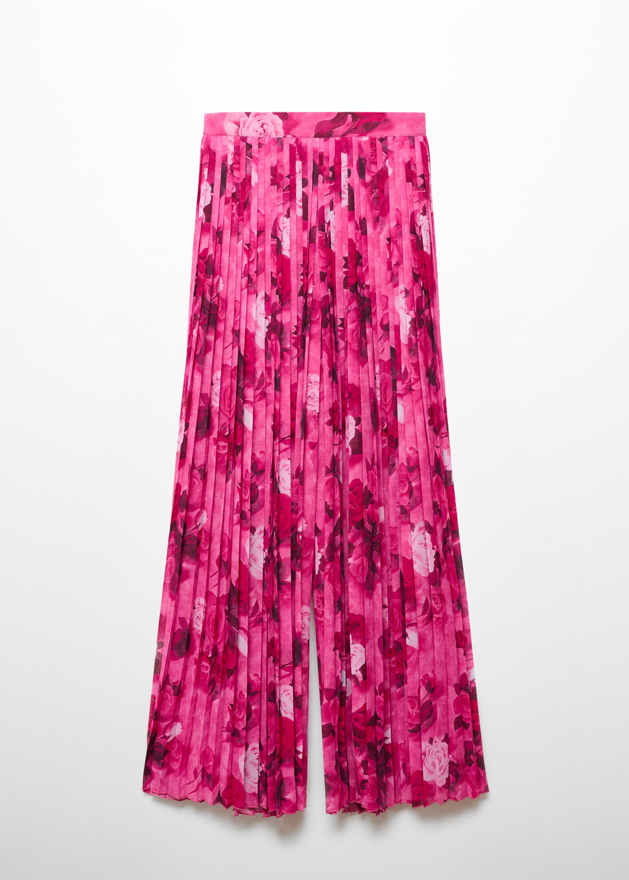 Pleated floral trousers - Article without model