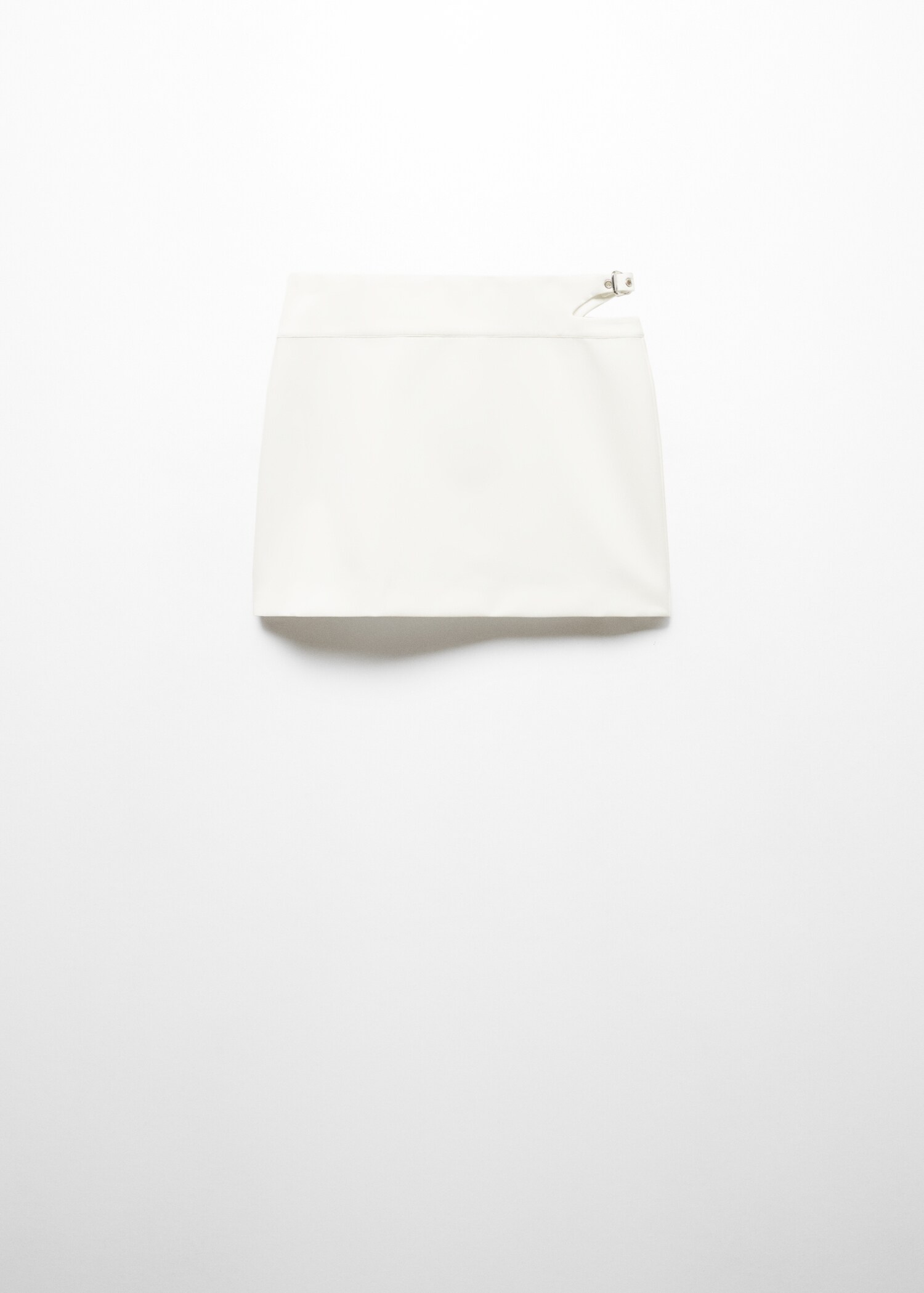 Cropped mini-skirt with buckle - Article without model