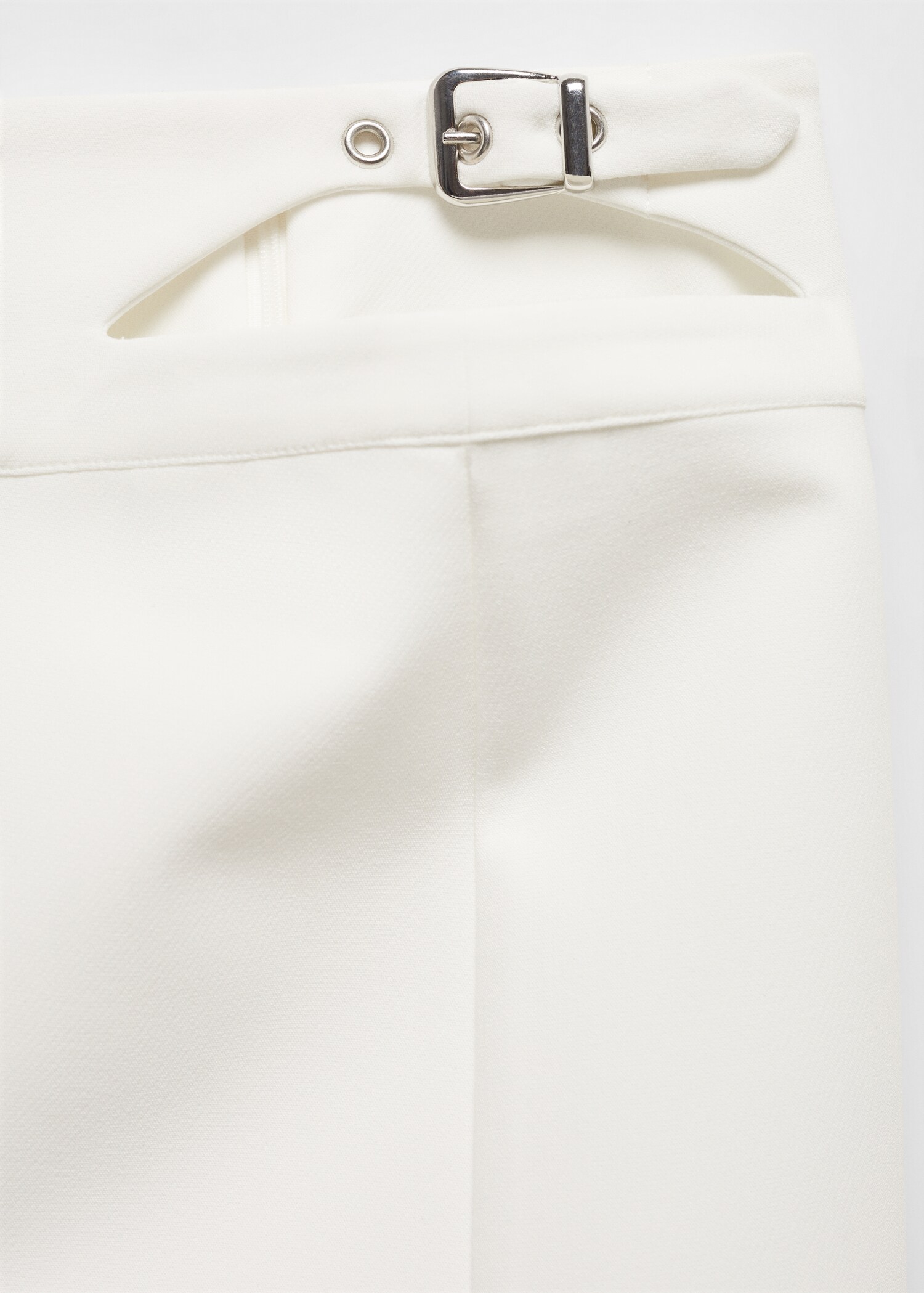 Cropped mini-skirt with buckle - Details of the article 8