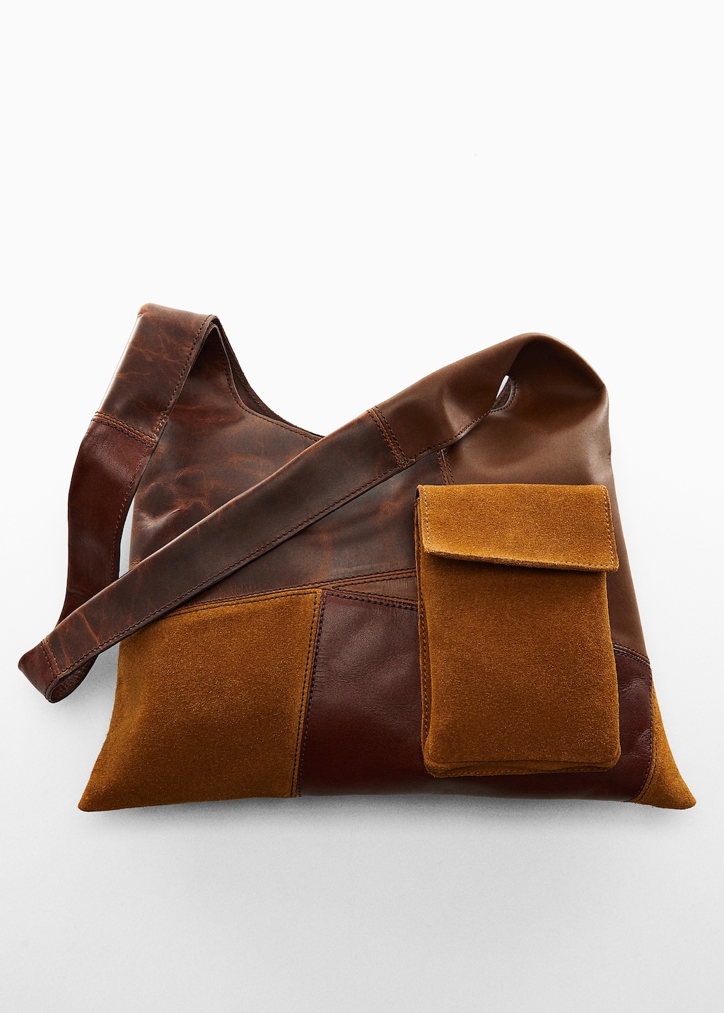 Patchwork leather purse deals