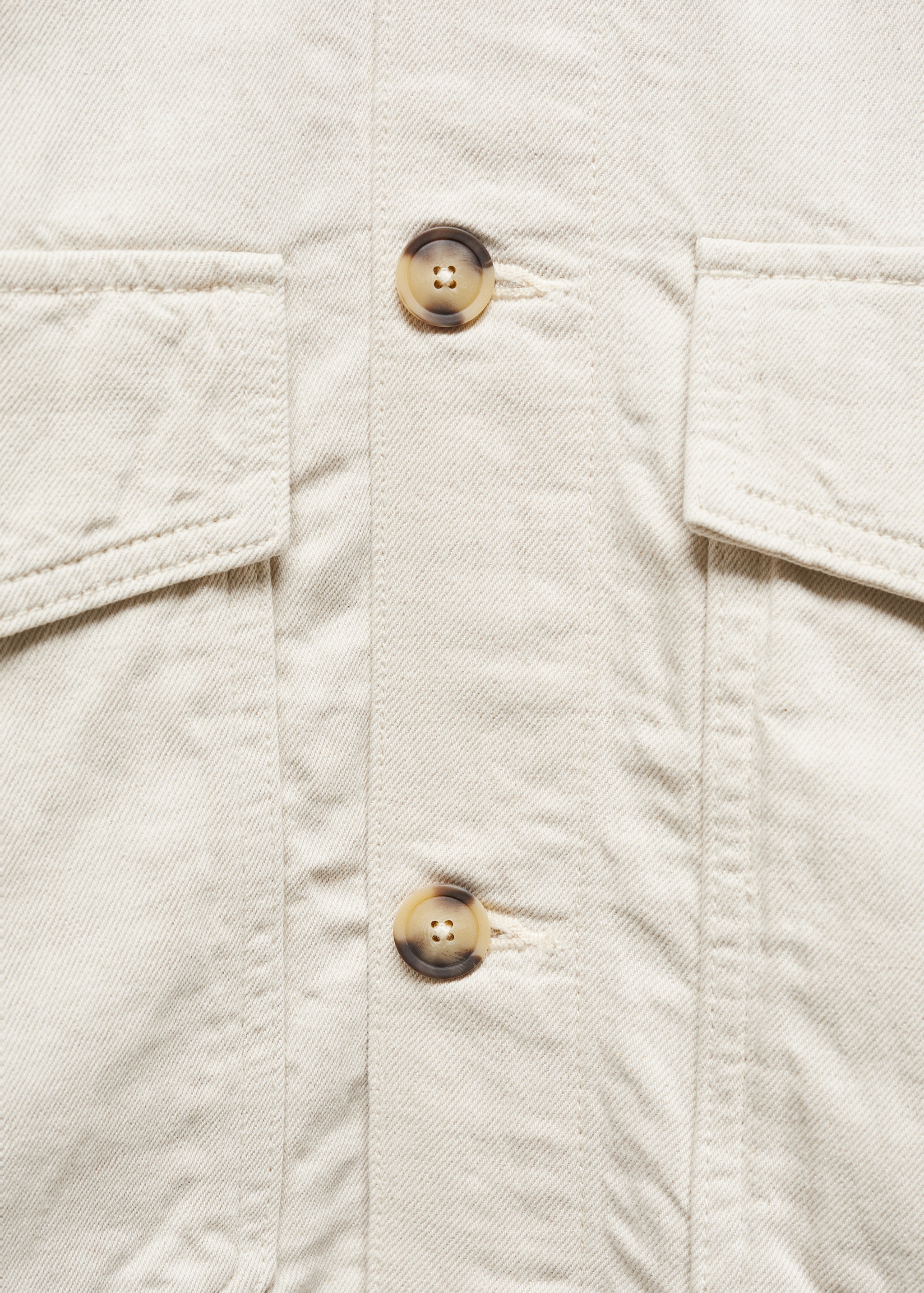 Верхняя рубашка хлопок и лен с карманами - Деталь изделия 8