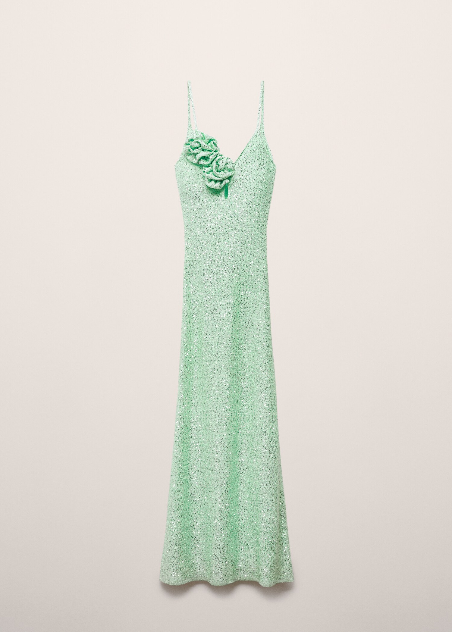 Vestido lentejuelas detalle flores - Artículo sin modelo