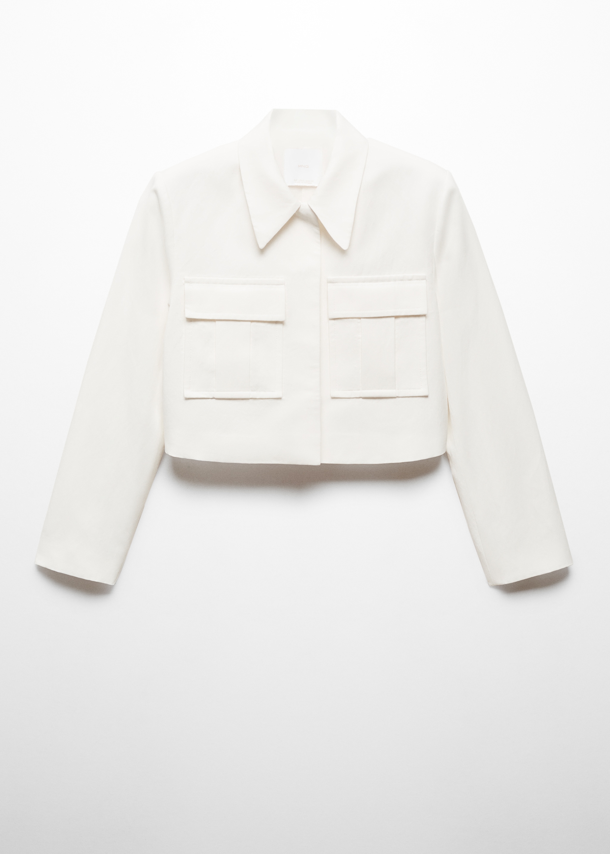 Crop suit jacket with pockets - Article without model