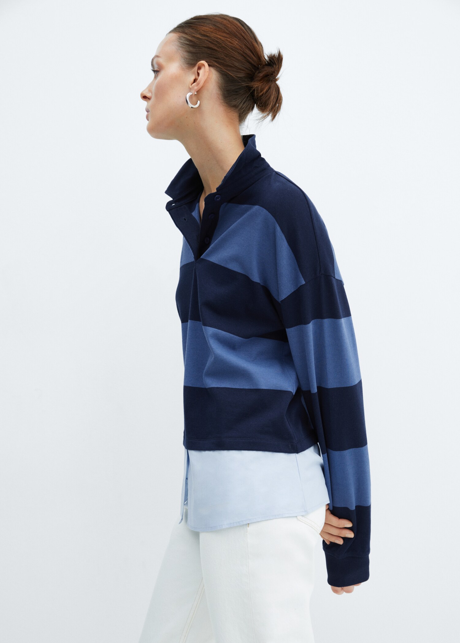 Polo rayures combiné chemise - Détail de l'article 6