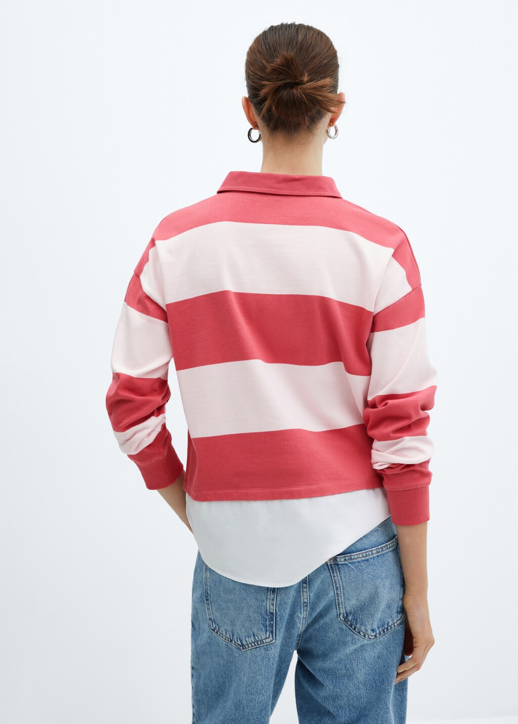 Polo rayas camisa combinado