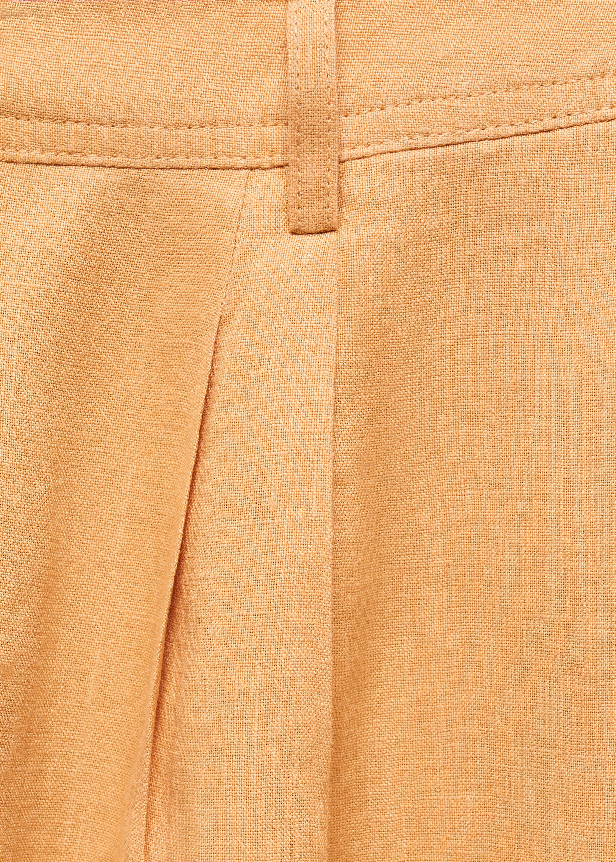 100% linen wideleg trousers - Details of the article 8