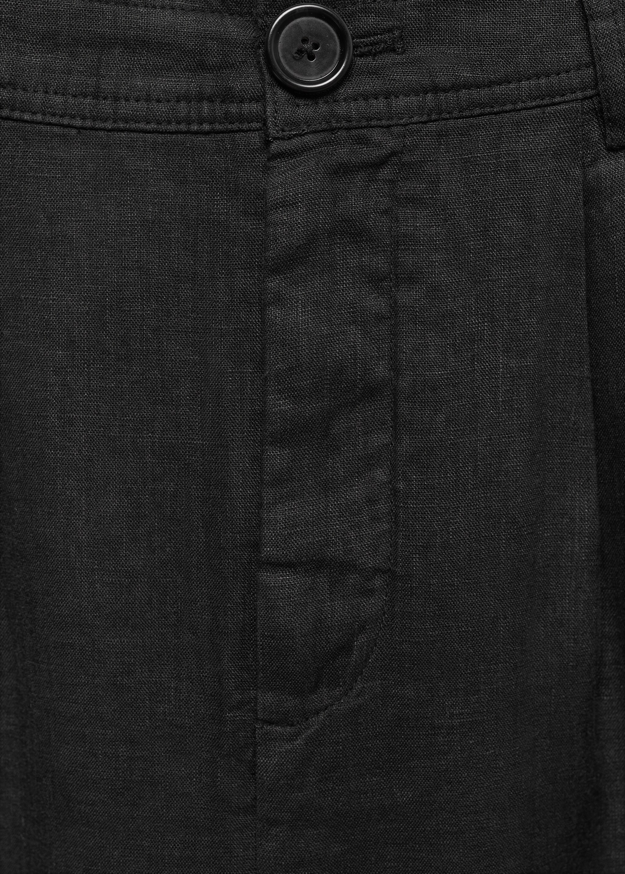 100% linen wideleg pants - Details of the article 8