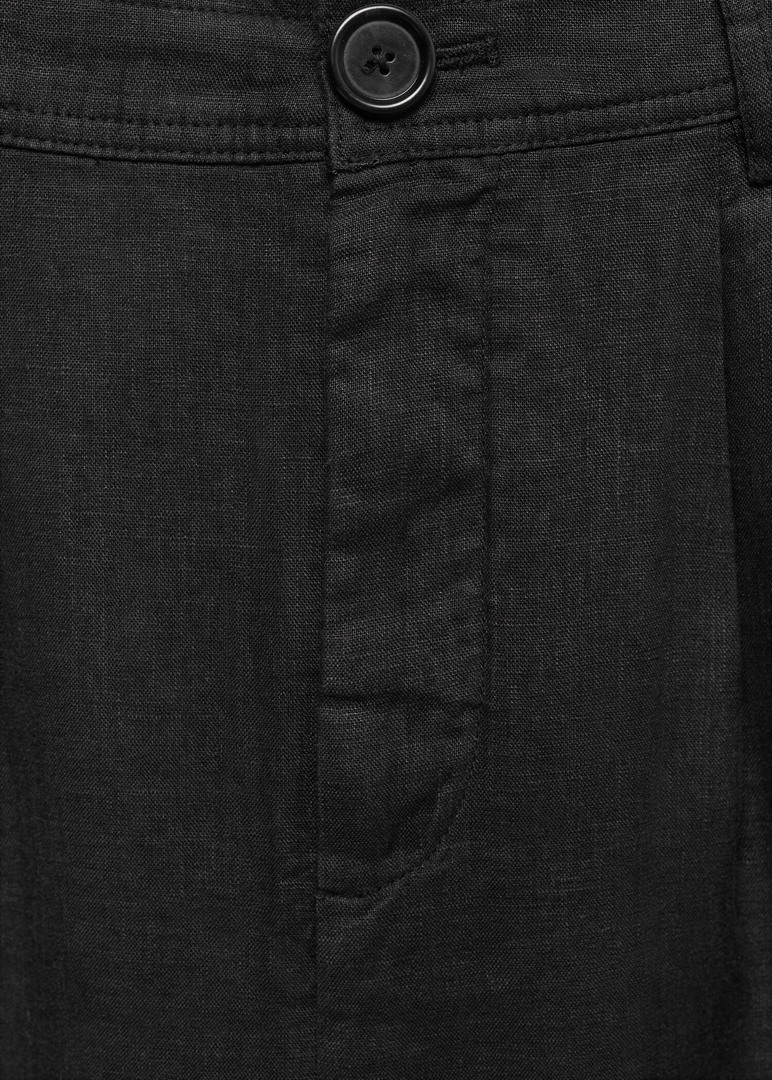 100% linen wideleg trousers - Details of the article 8