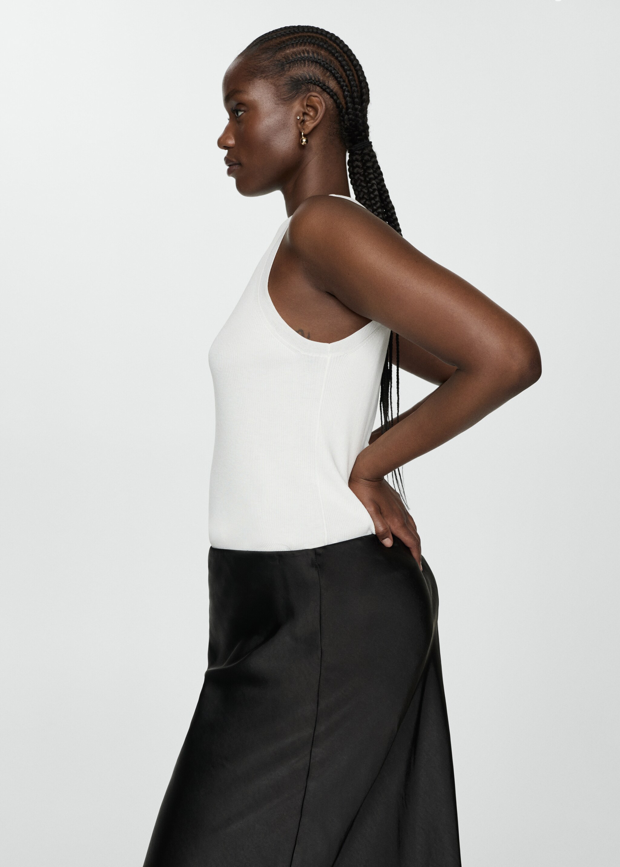 Ribbed knit top - Details of the article 4