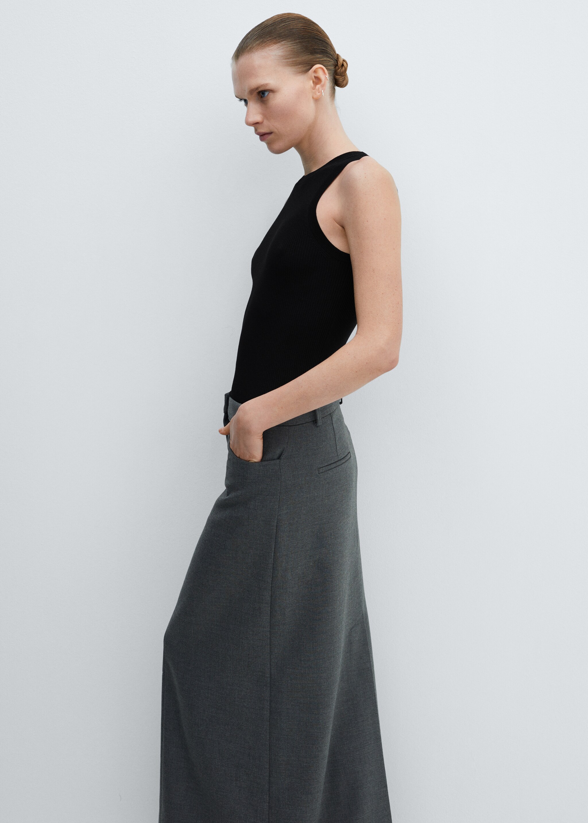Ribbed knit top - Details of the article 2