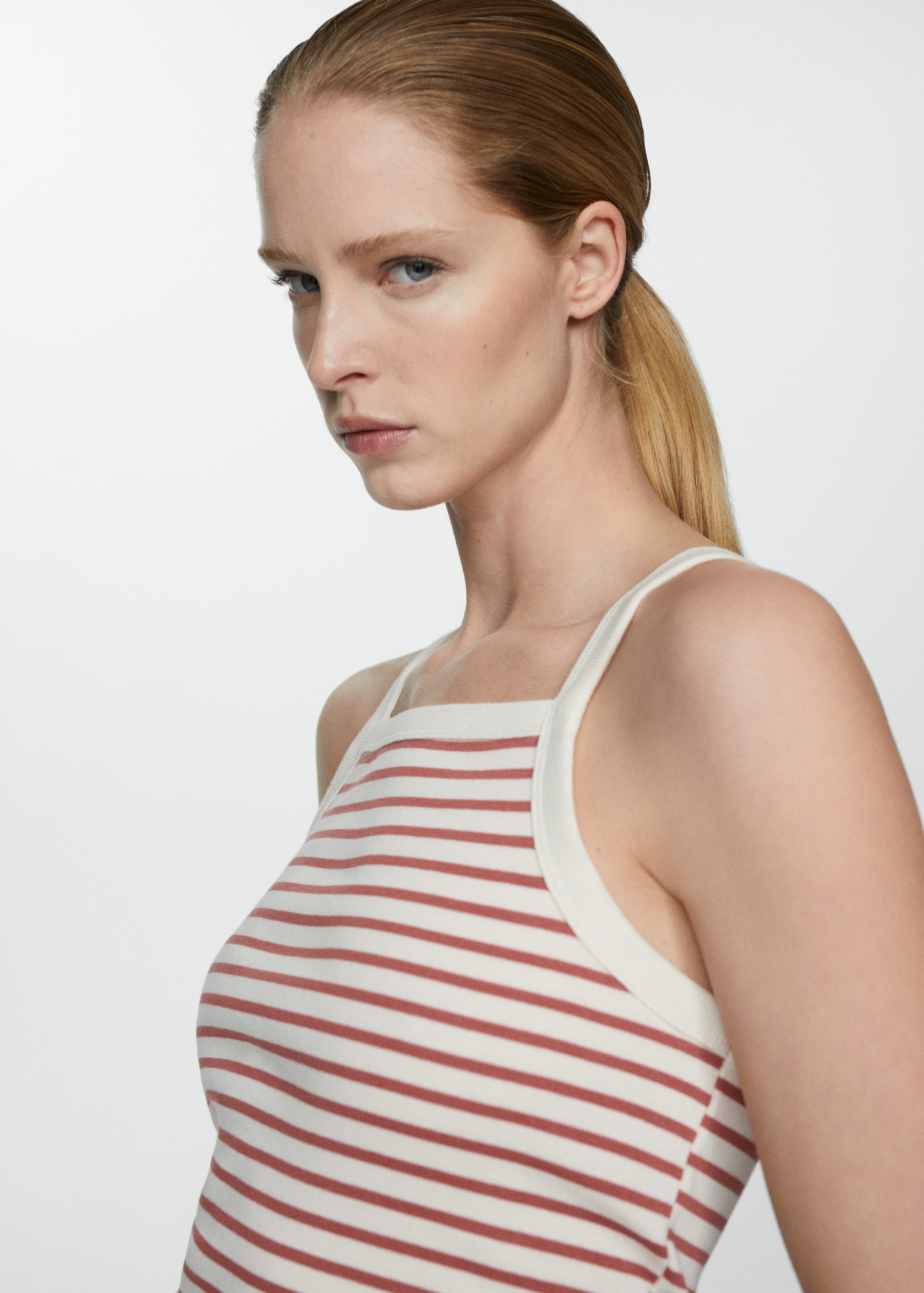 Striped knit top - Details of the article 1