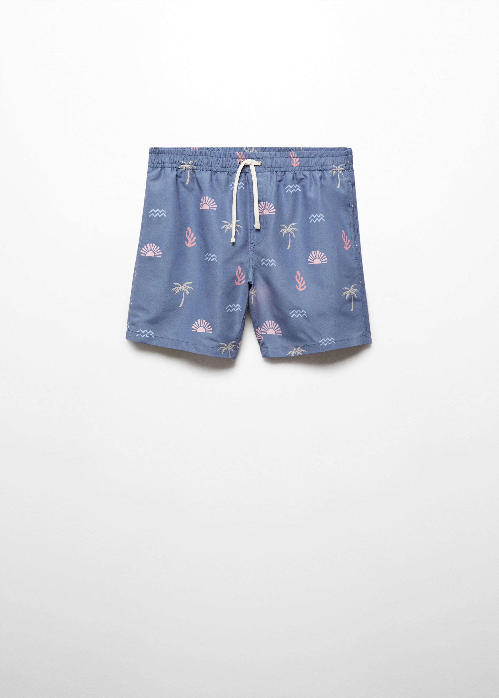 Marine print swimming trunks - Article without model