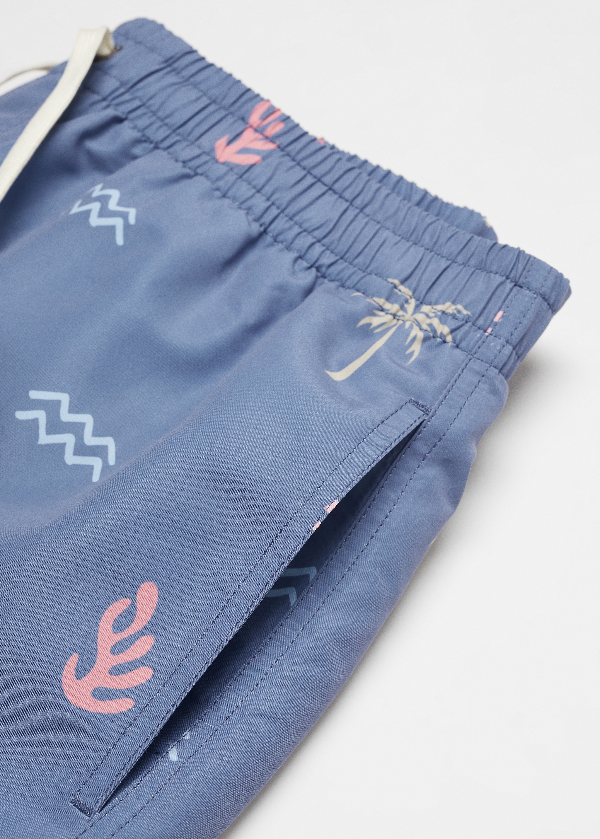Marine print swimming trunks - Details of the article 8