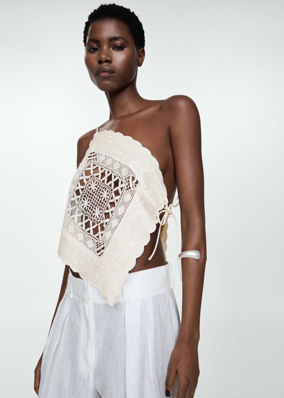 Asymmetrical Cashmere Top
