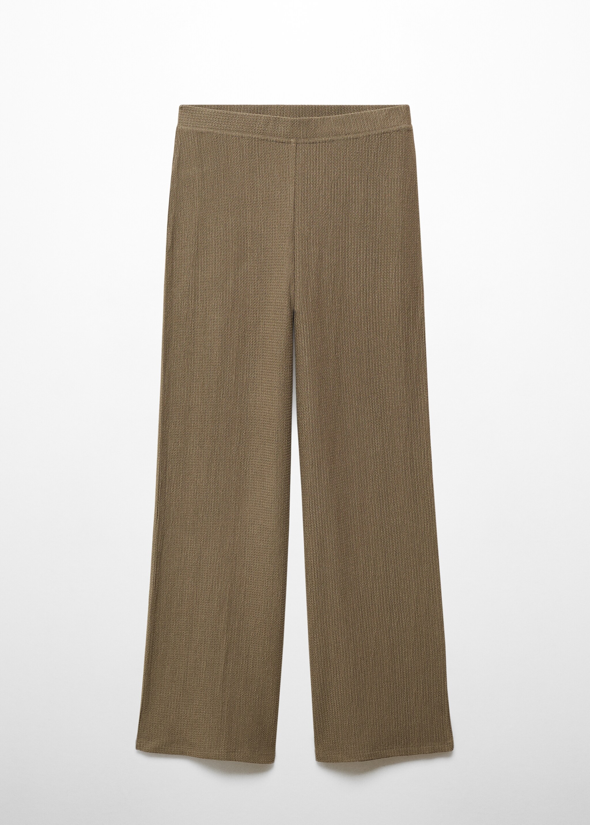 Pantaloni cu textură wide-leg - Articol fără model