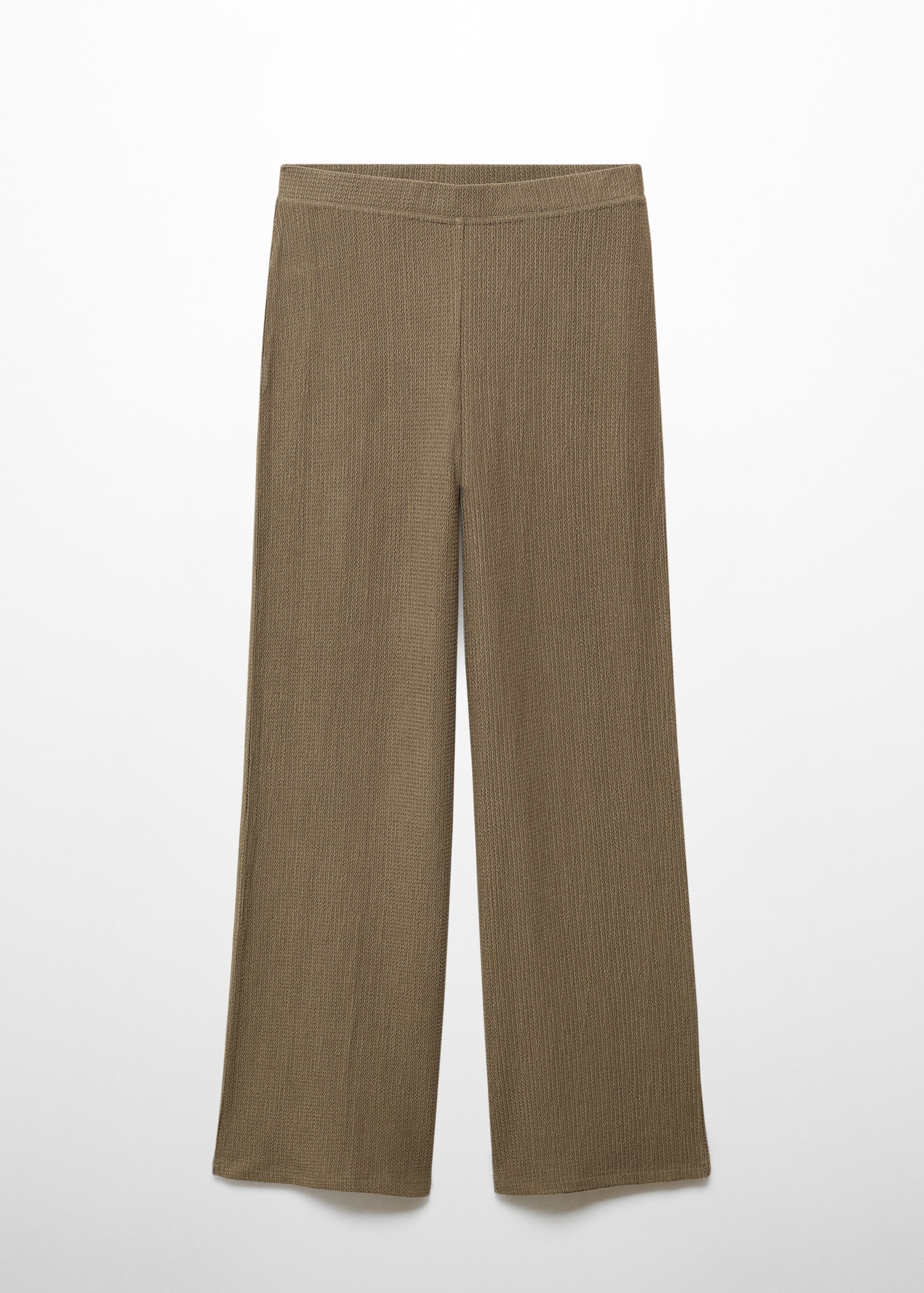 Textured wideleg trousers - Article without model